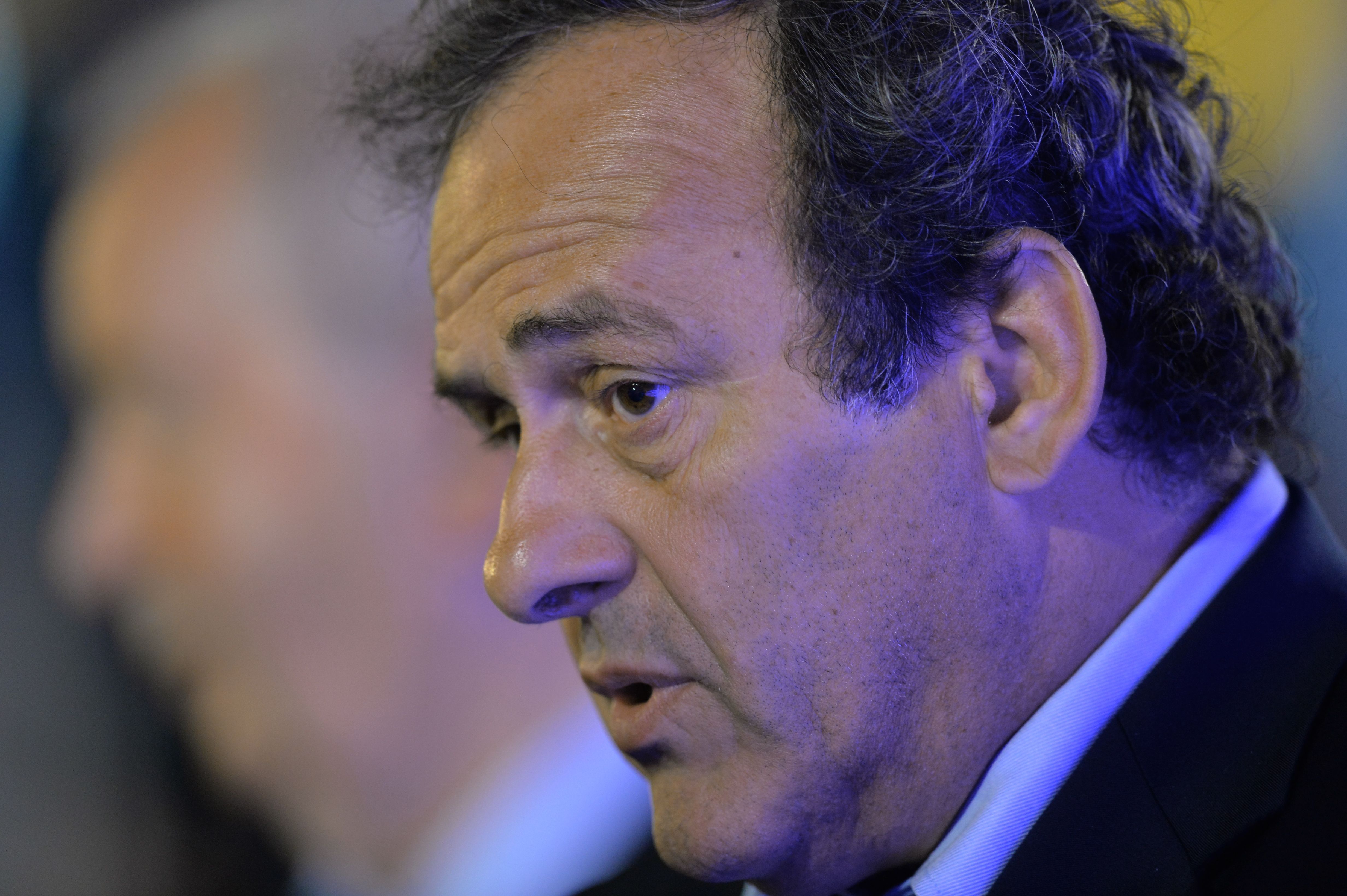 Il presidente dell'Uefa Michel Platini