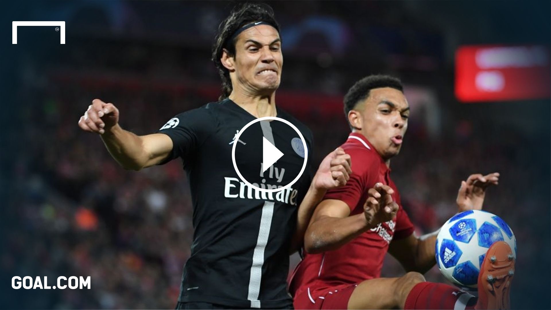 GFX Edinson Cavani Liverpool PSG