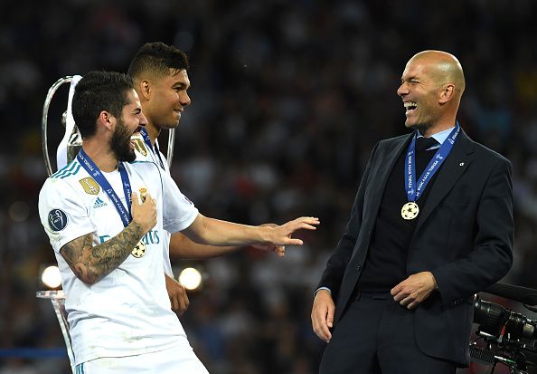 Isco & Casemiro & Zinedine Zidane