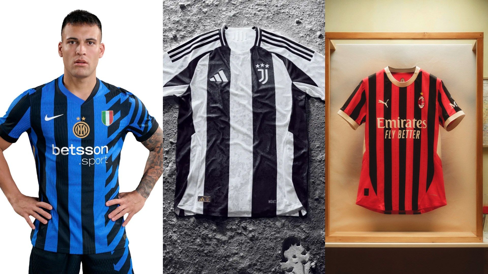 Maglie INter Juventus Milan