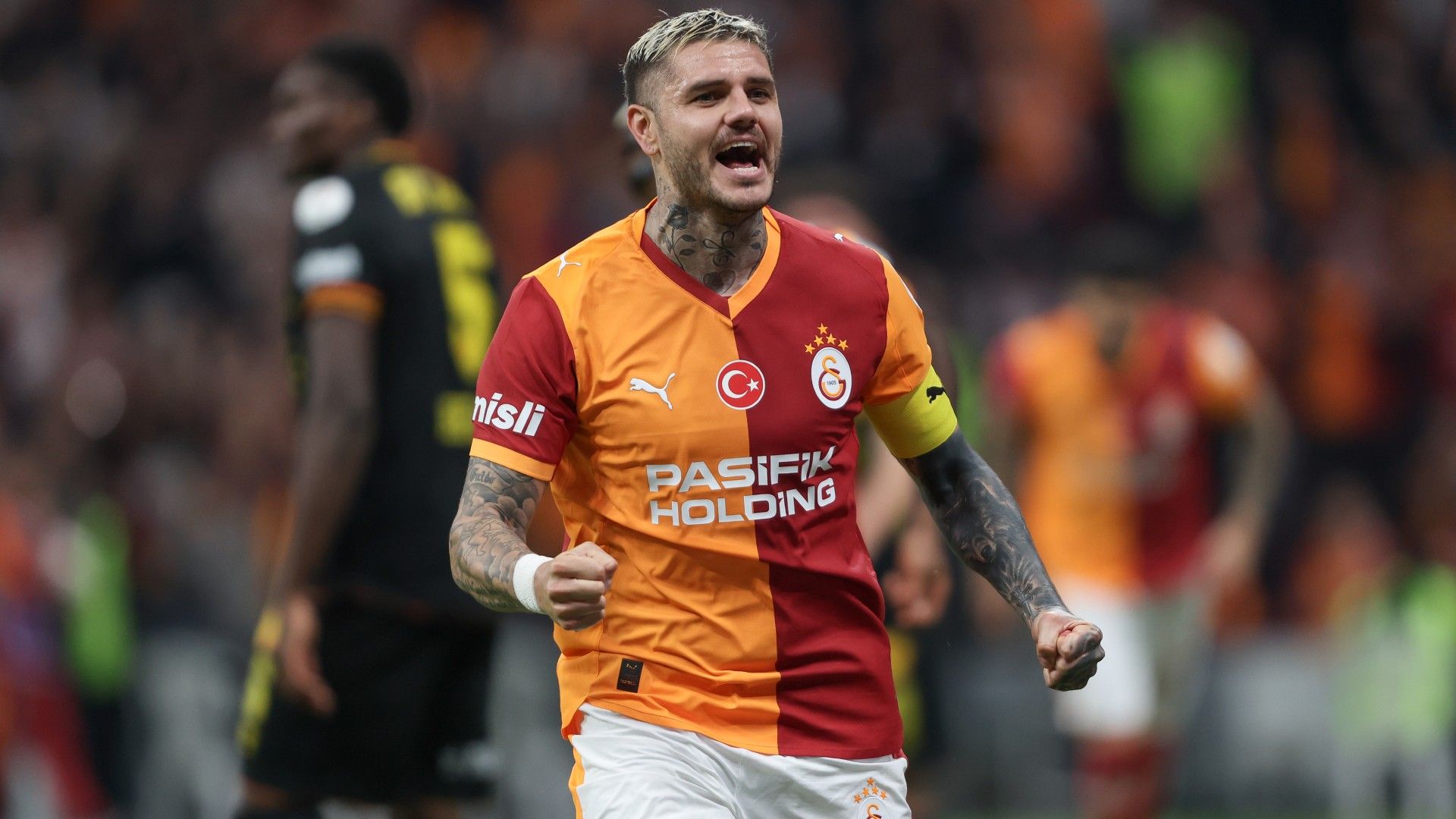 Mauro Icardi of Galatasaray celebrates