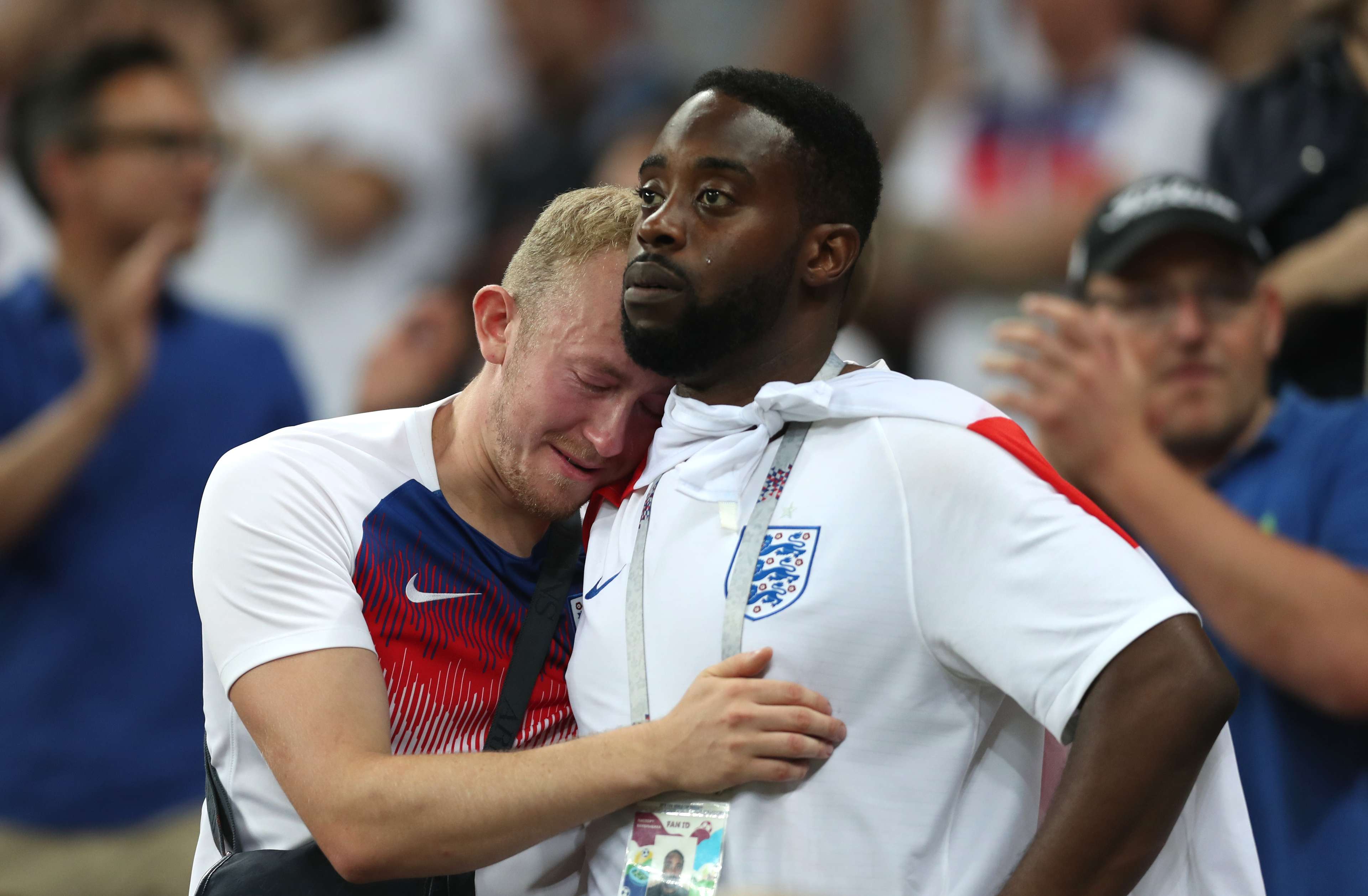 England fans crying