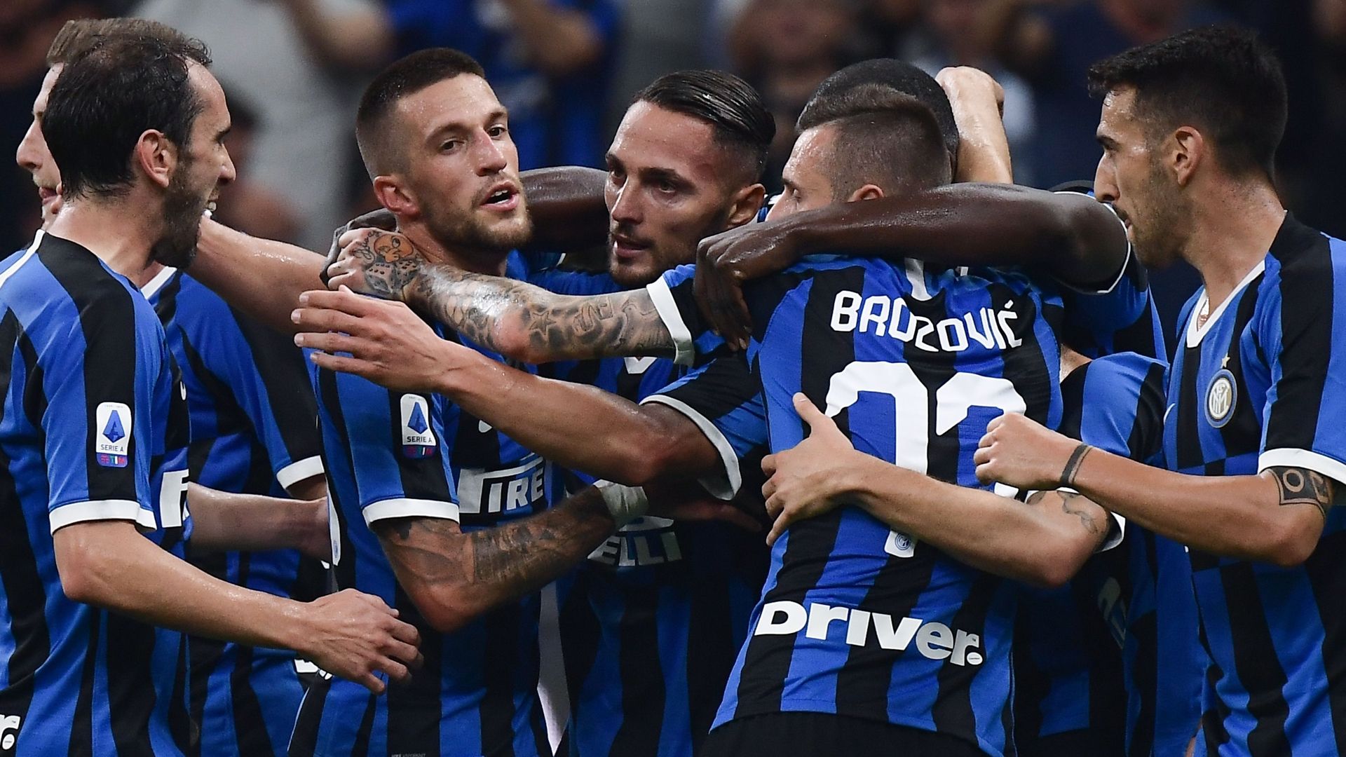 inter lazio 2019 goal celebration d'ambrosio