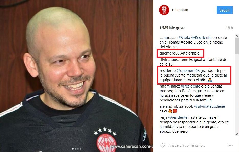 Rene Perez Calle 13 Huracan Buenos Aires 14042017