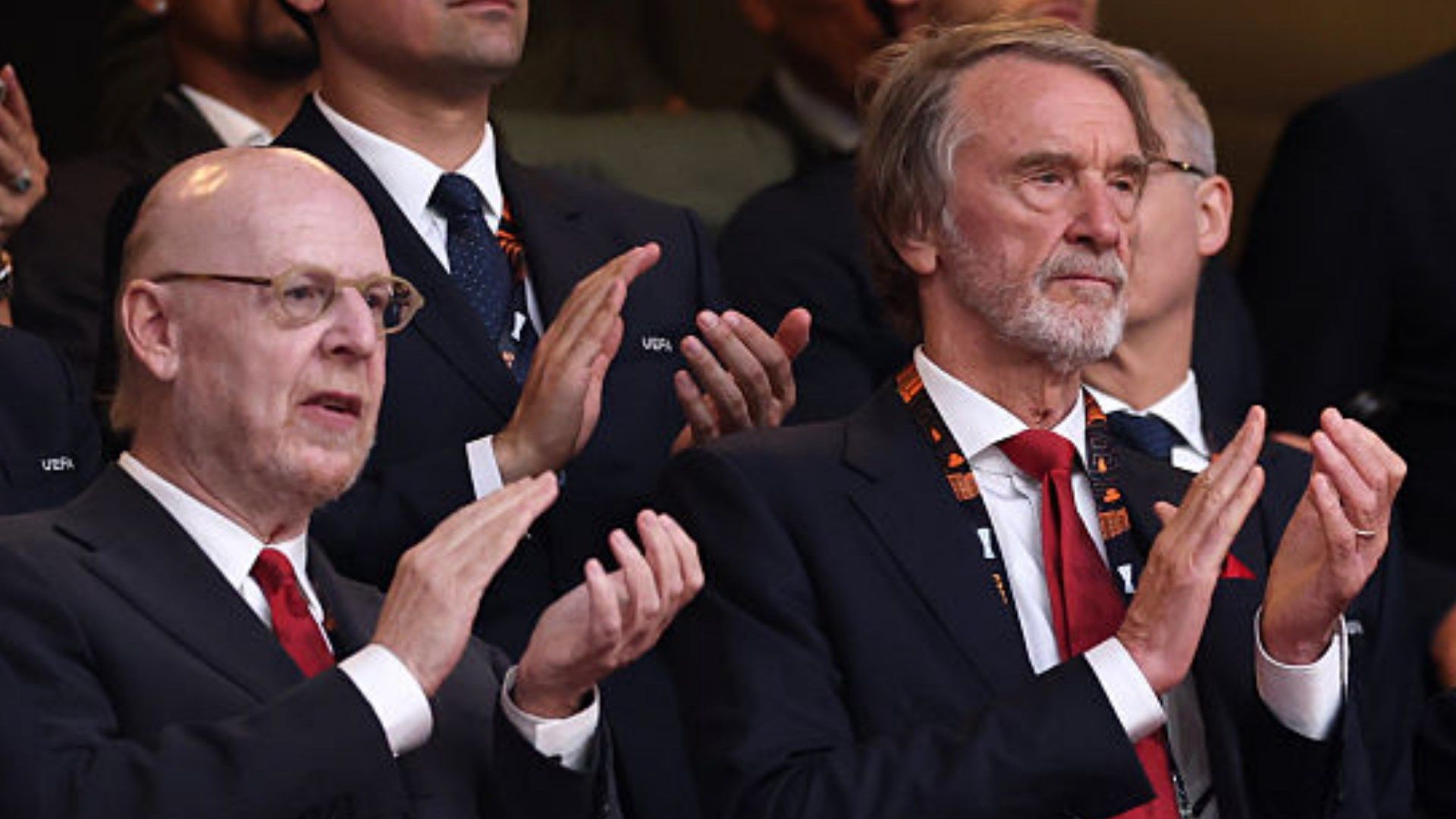 Avram Glazer and Sir Jim Ratcliffe of Man Utd