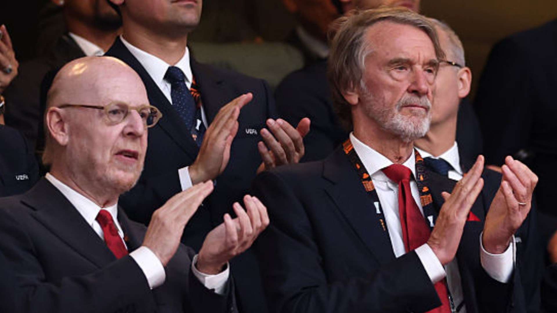 Avram Glazer and Sir Jim Ratcliffe of Man Utd rooney