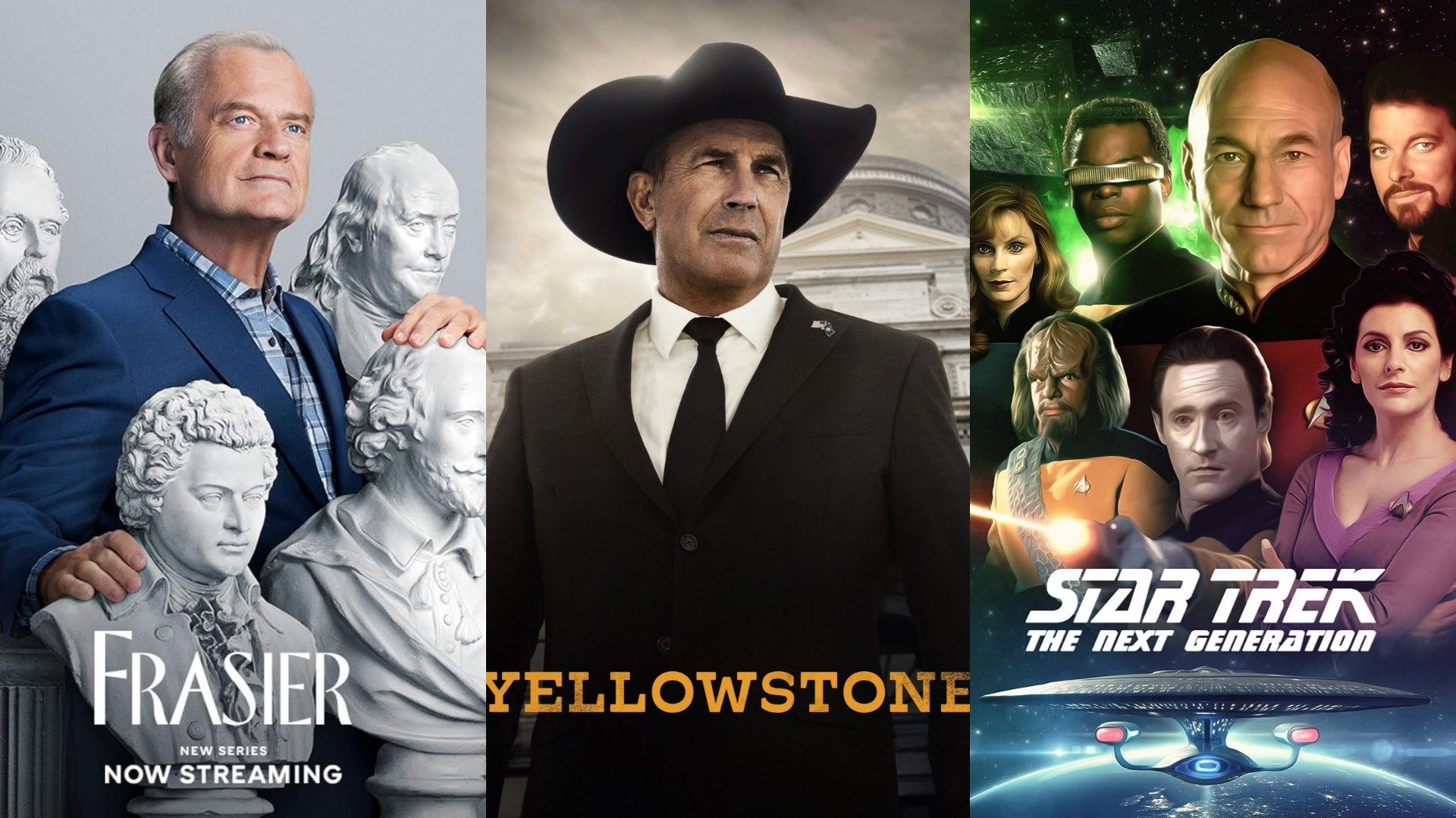 Frasier Yellowstone Star Trek Paramount+ Paramount Plus