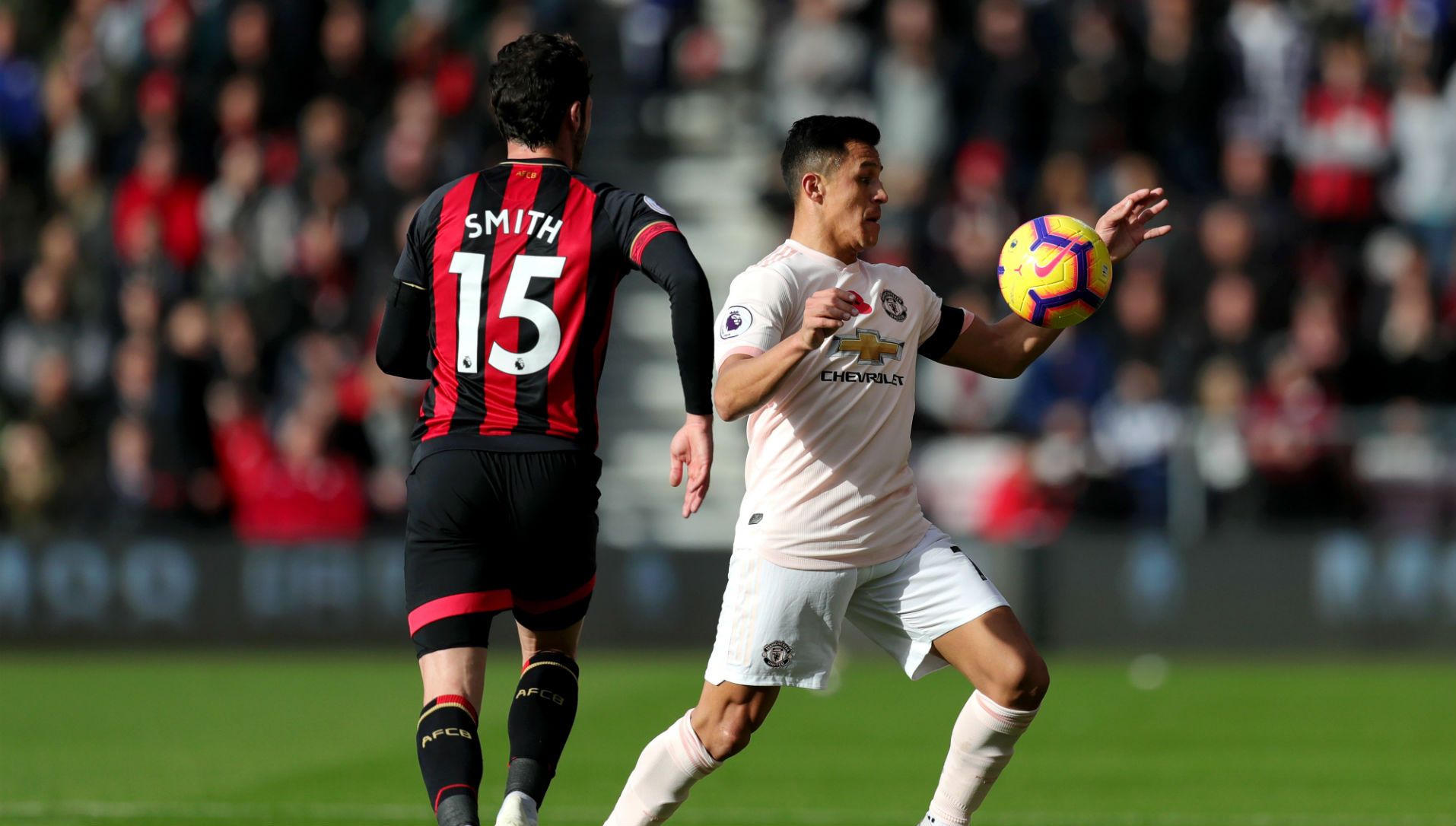 031118 Alexis Sánchez Adam Smith Manchester United Bournemouth
