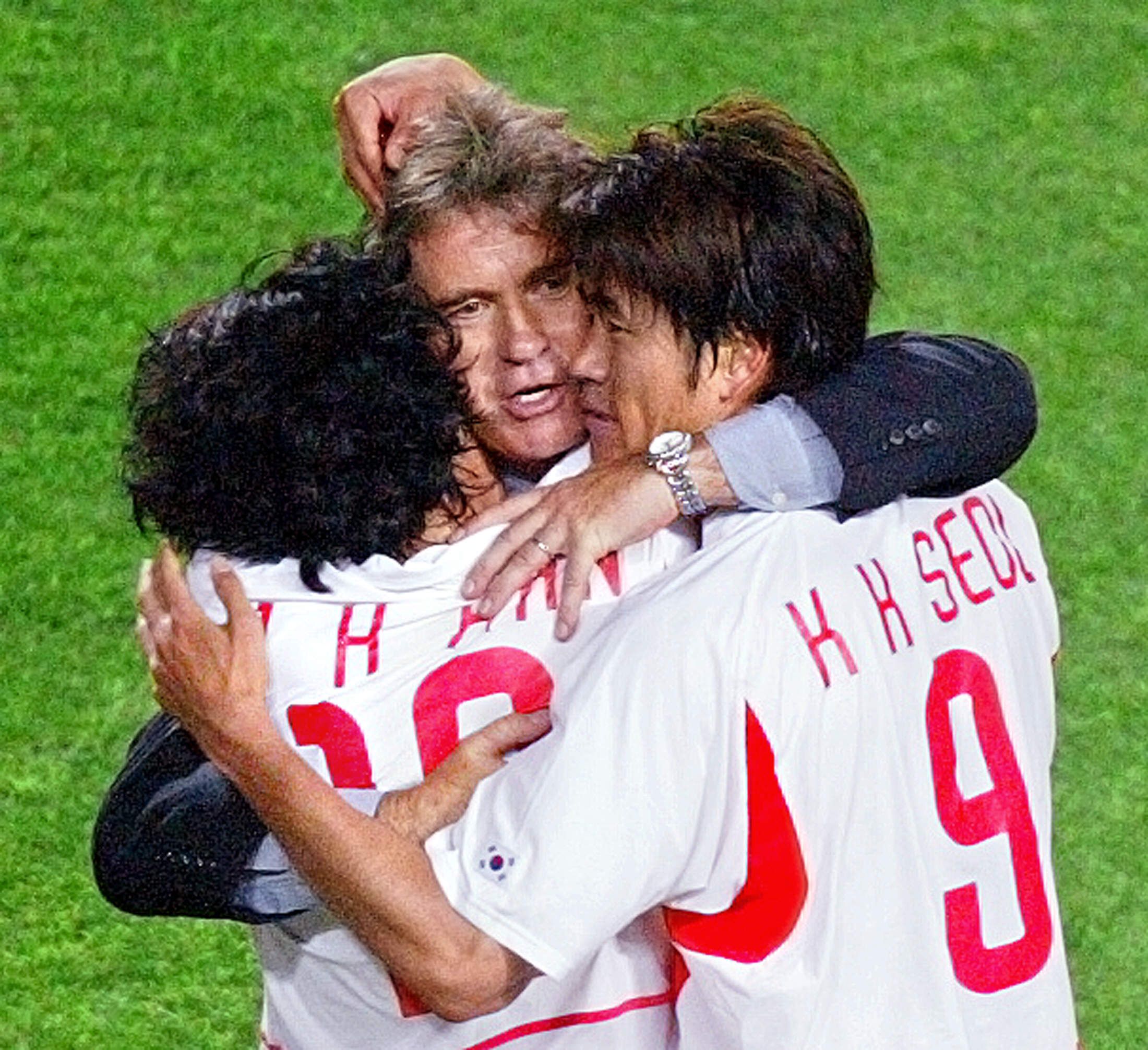 히딩크 설기현 2002한일월드컵