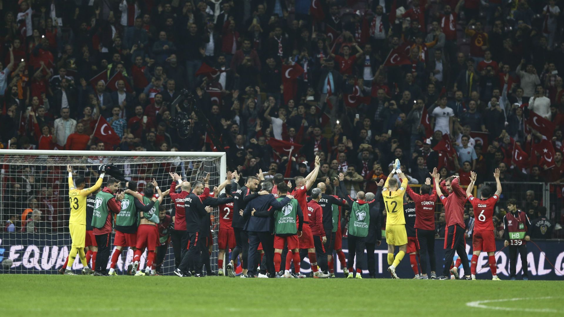 Turkey v Iceland Celebration Fans 11142019