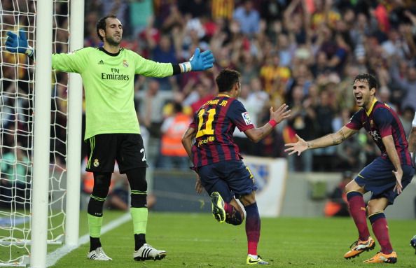 Diego Lopez Neymar Cesc Fabregas Clasico Barcelona Real Madrid 26102013