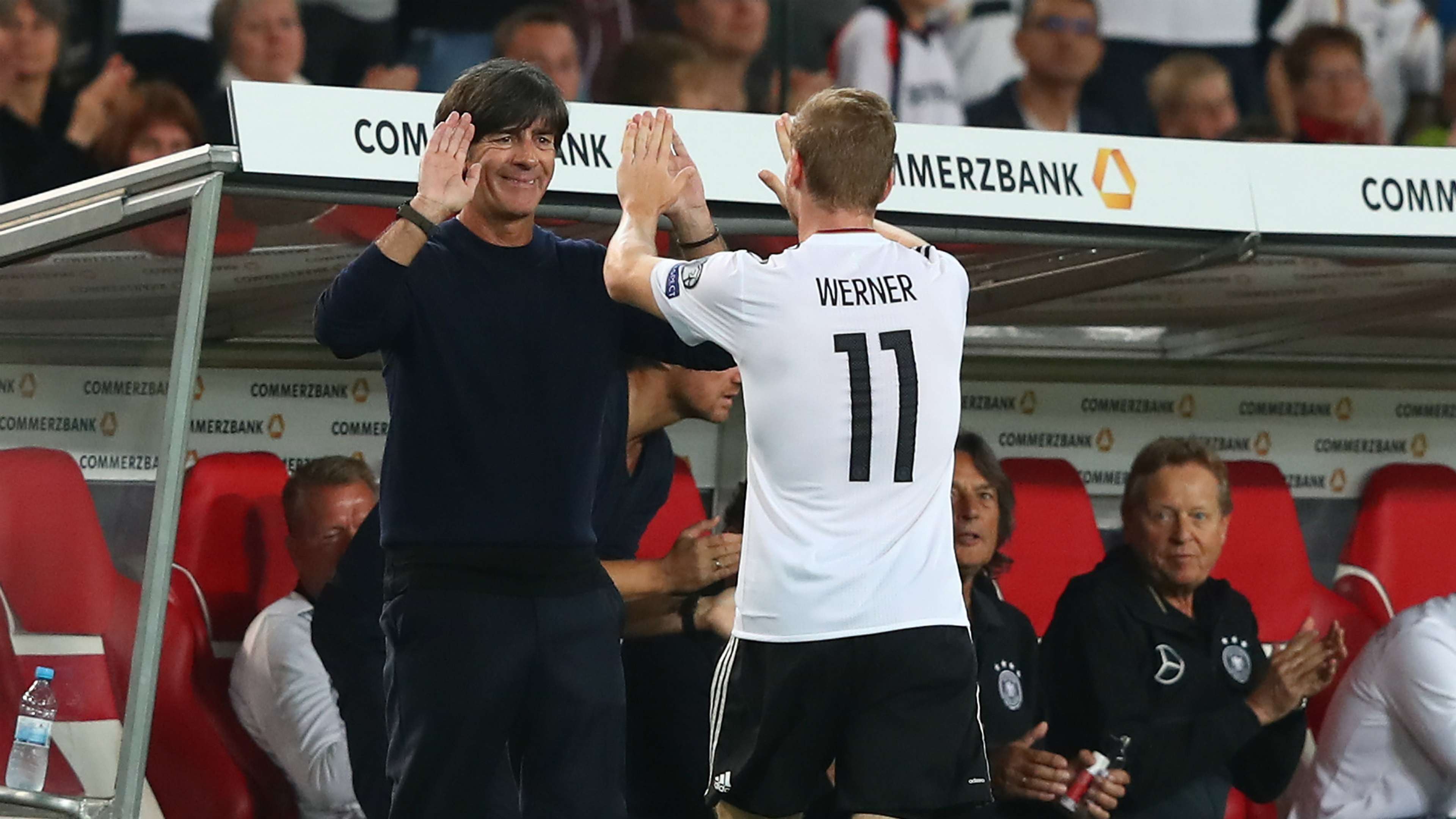Joachim Low Timo Werner Germany 04092017