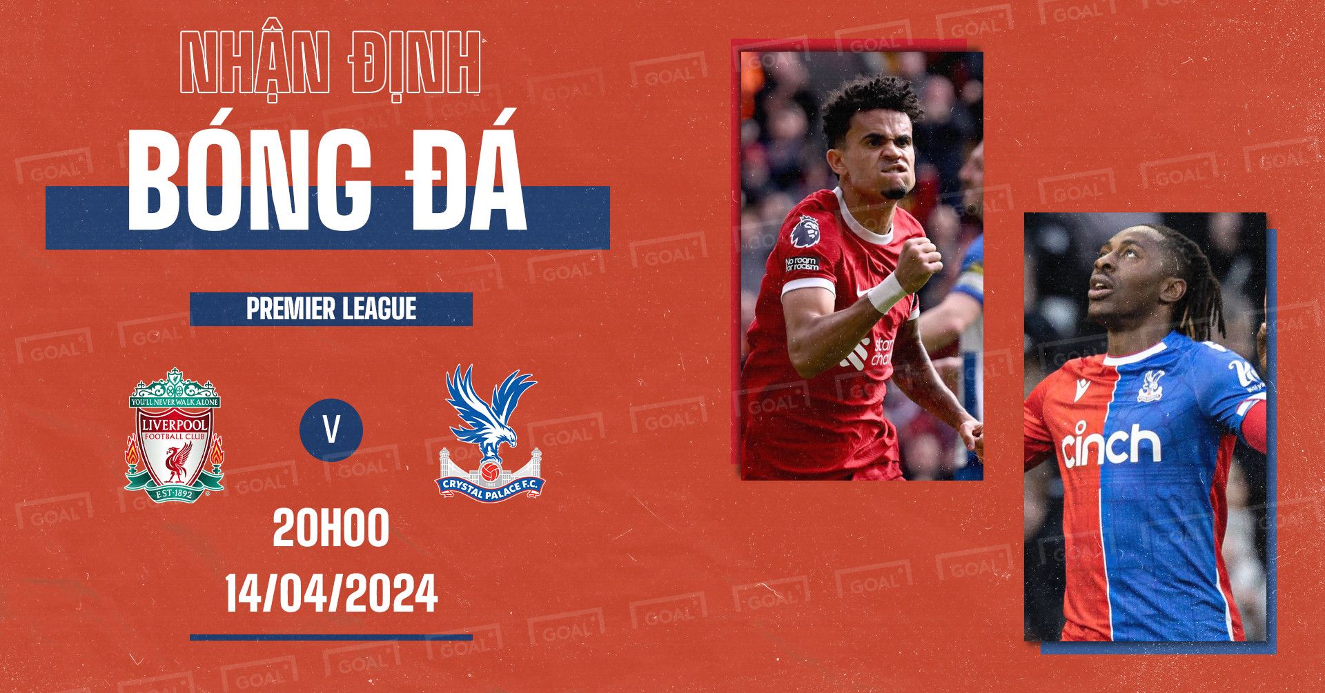 Liverpool vs Crystal Palace Premier League 2023-24 GFX
