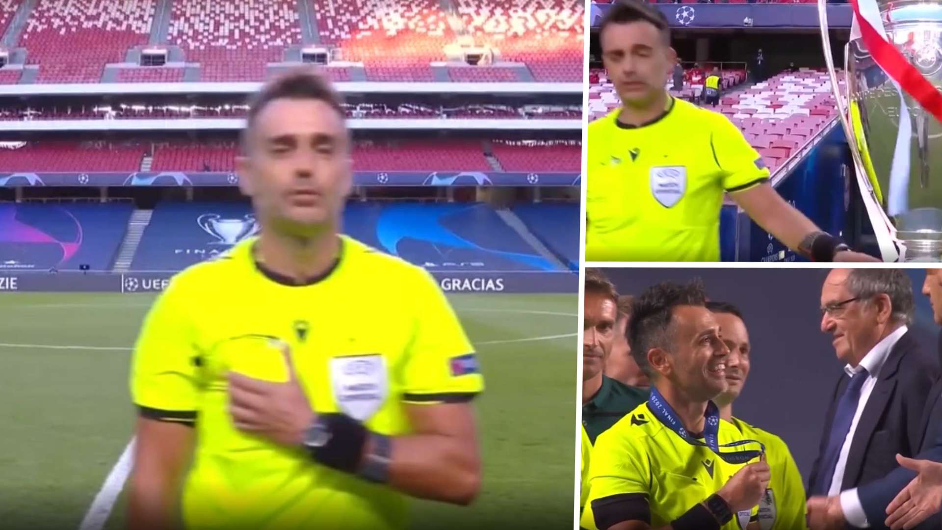 SCHIEDSRICHTER REFEREE CHAMPIONS LEAGUE FINALE PSG BAYERN GFX