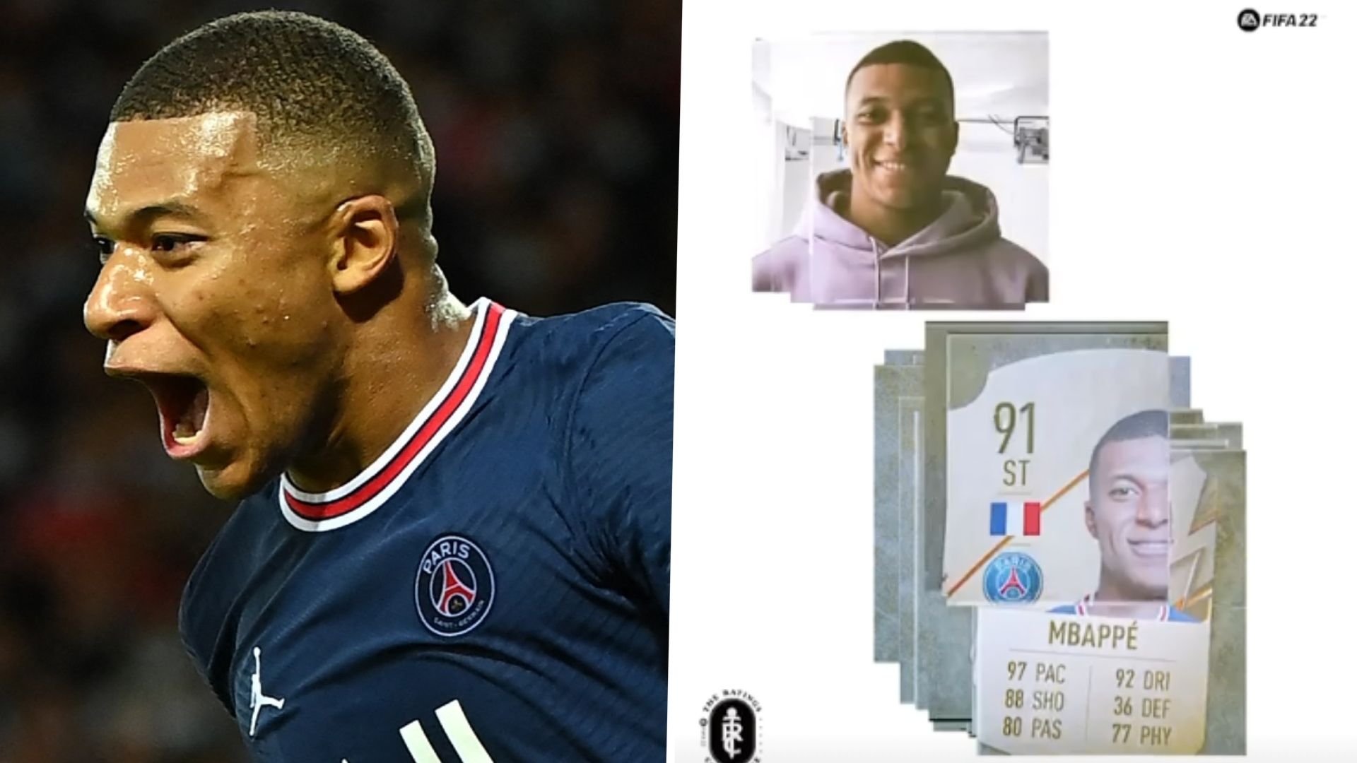 Kylian Mbappe FIFA 22 rating