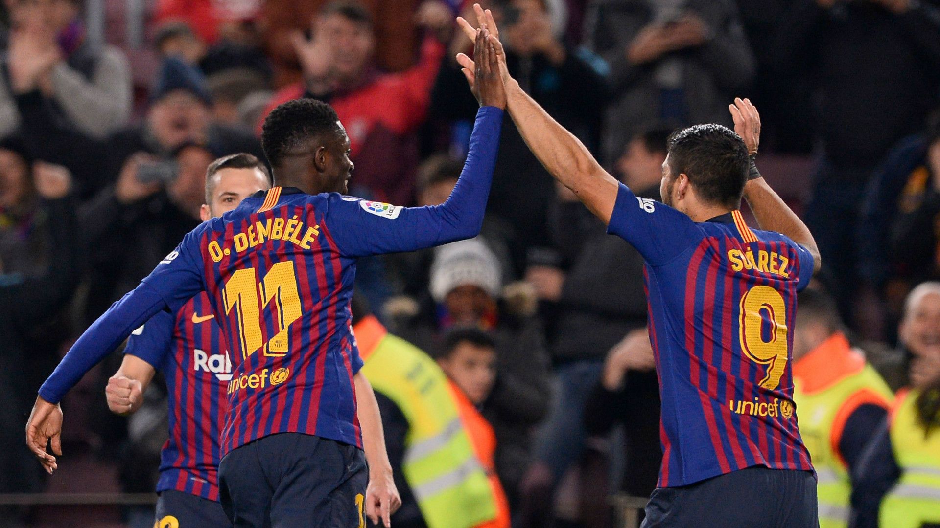DEMBELE LUIS SUAREZ BARCELONA LEGANES LALIGA
