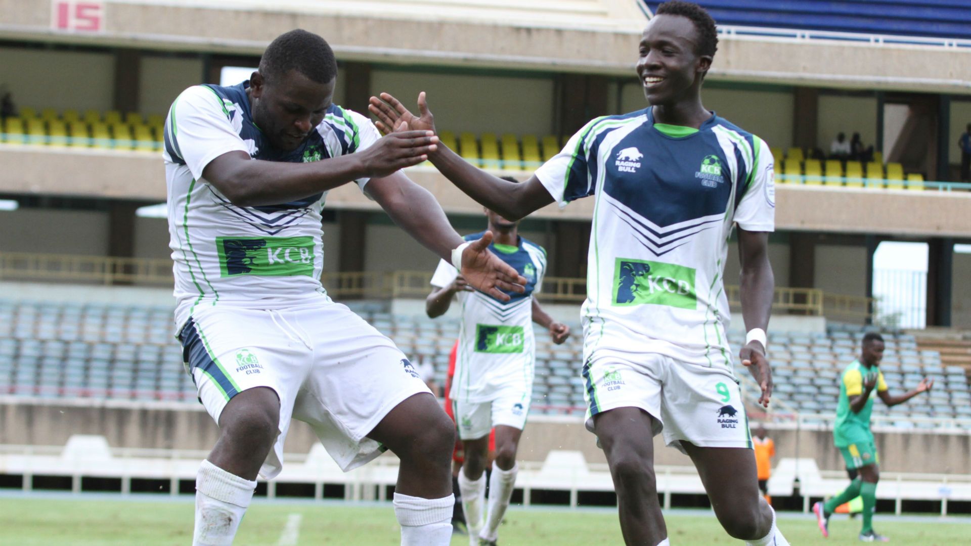 Enock Agwanda of KCB vs Kariobangi Sharks.