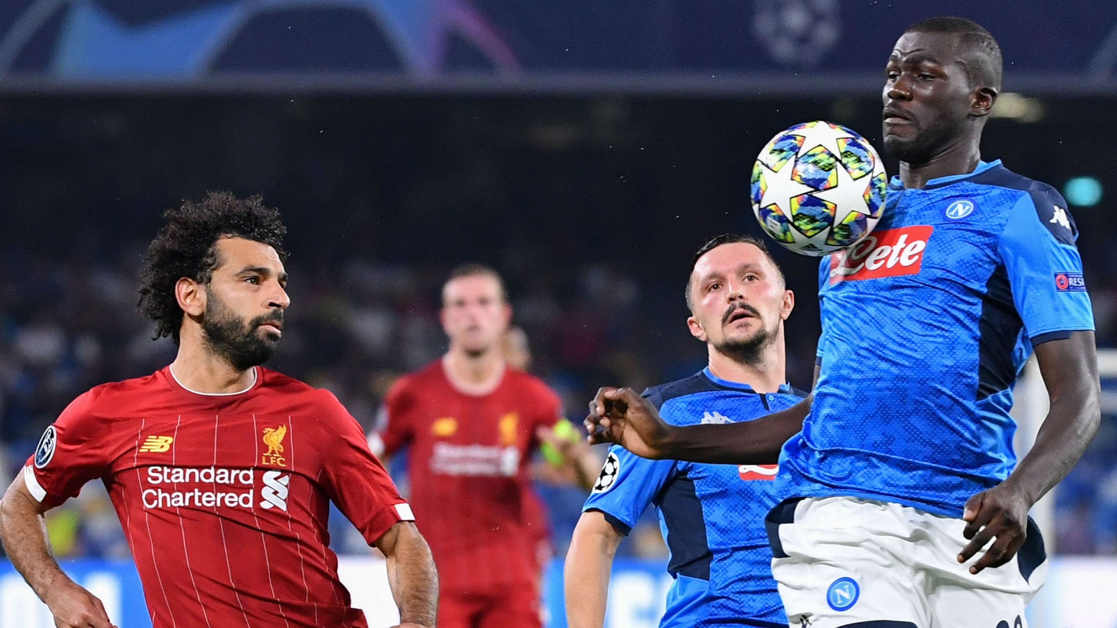 Kalidou Koulibaly, Mohamed Salah - Napoli vs Liverpool