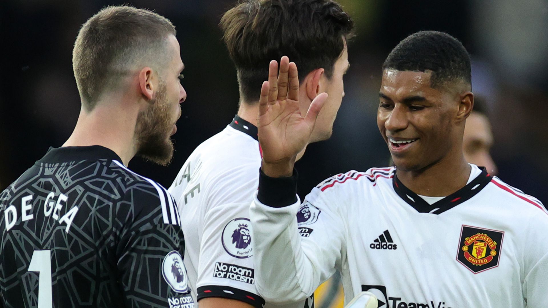 David de Gea Marcus Rashford Manchester United