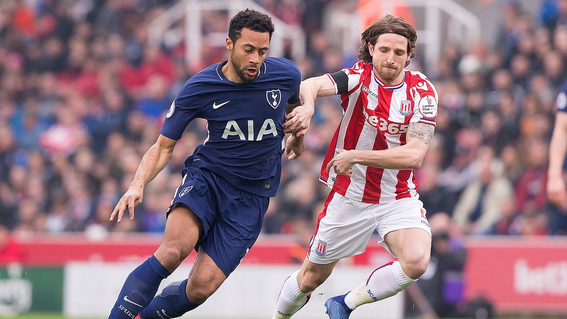 Mousa Dembele Joe Allen Stoke City Tottenham Premier League