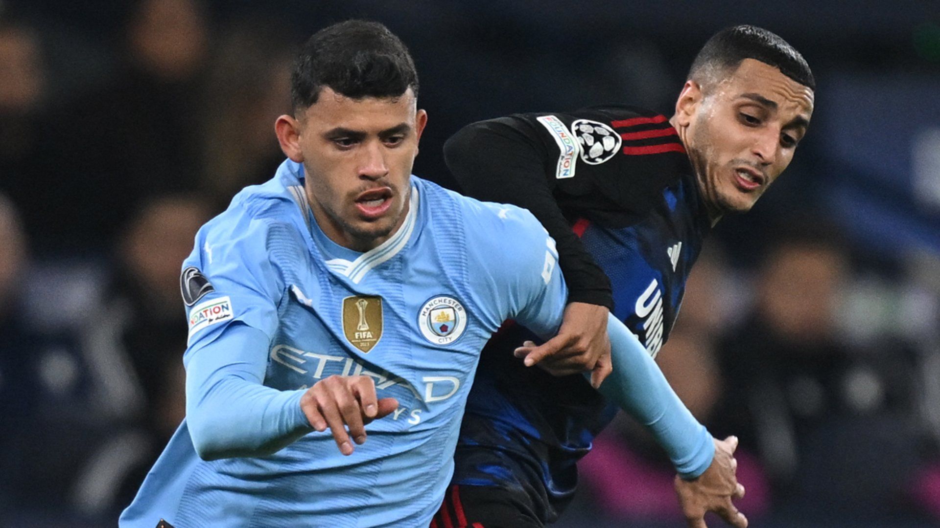 Matheus Nunes Manchester City Copenhagen 2023-24