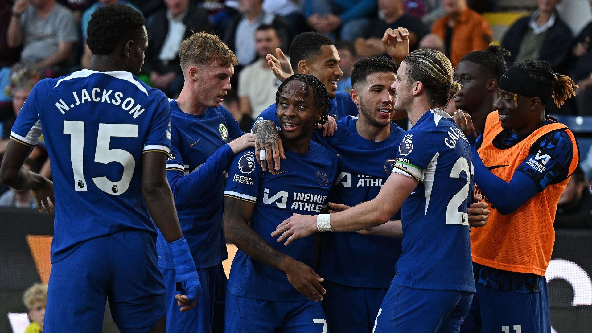 Sterling, Jackson Chelsea celebration 2023