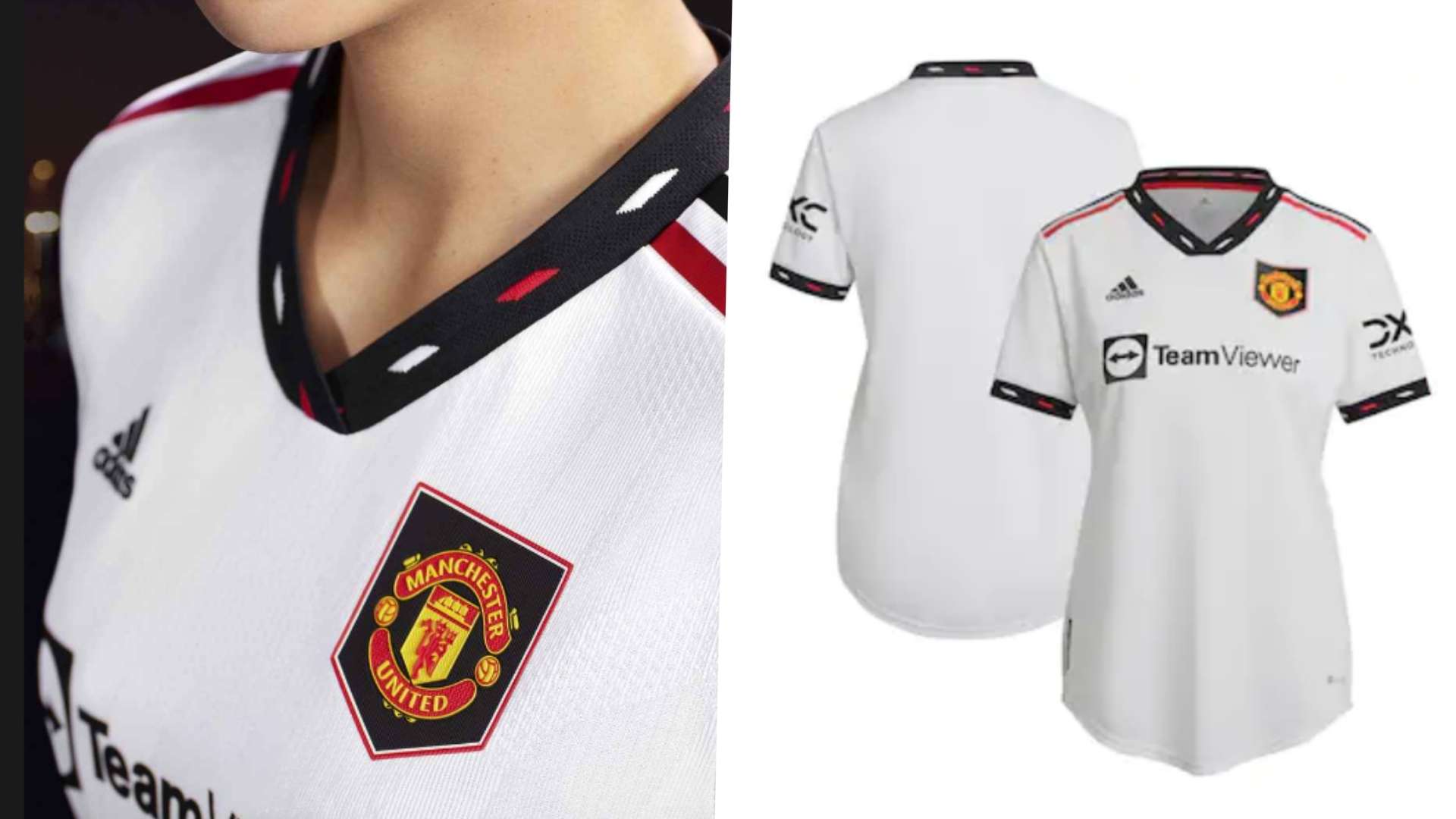 Manchester United away kit 2022-23 women's