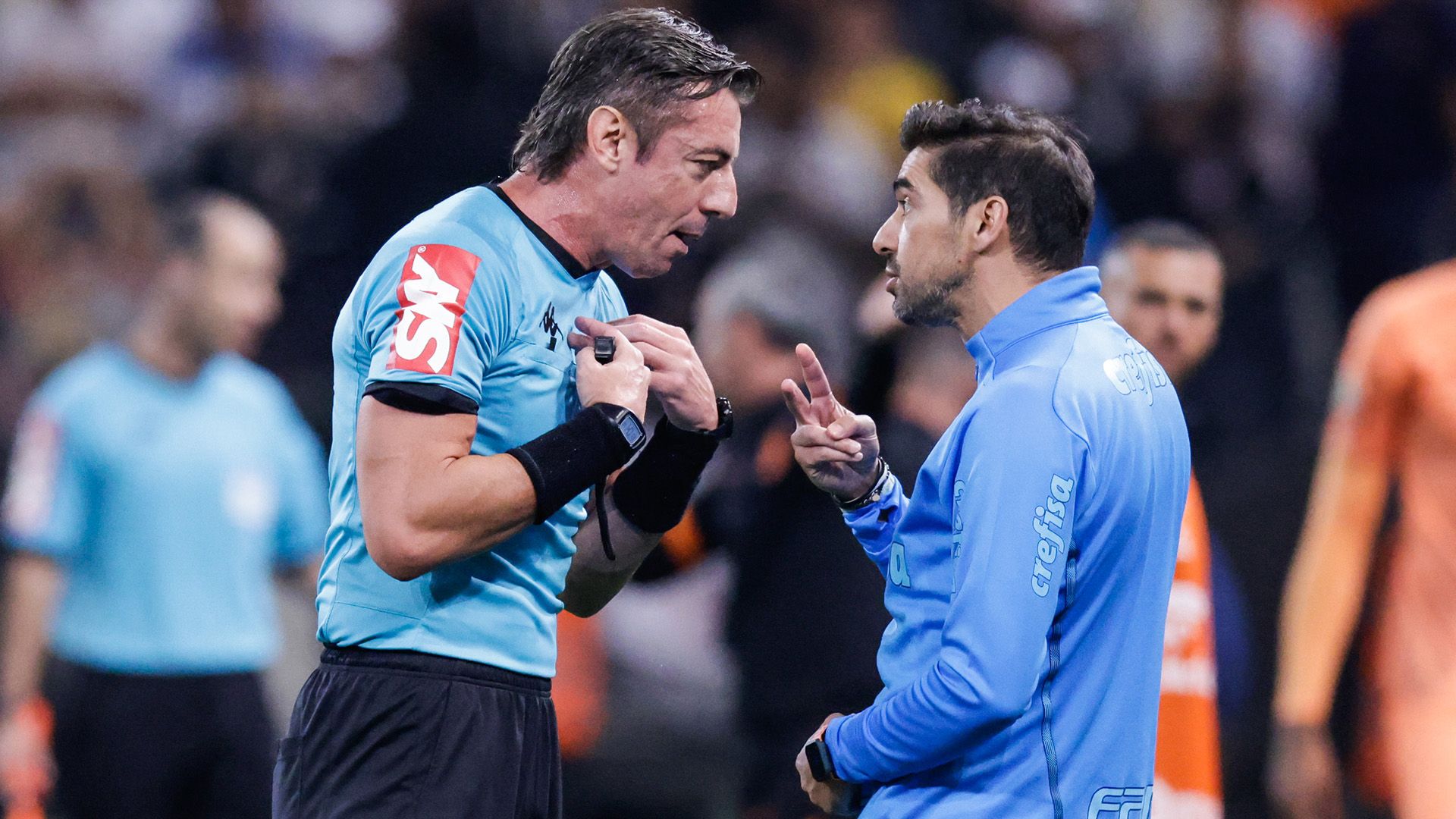 Raphael Claus, Abel Ferreira, Corinthians x Palmeiras