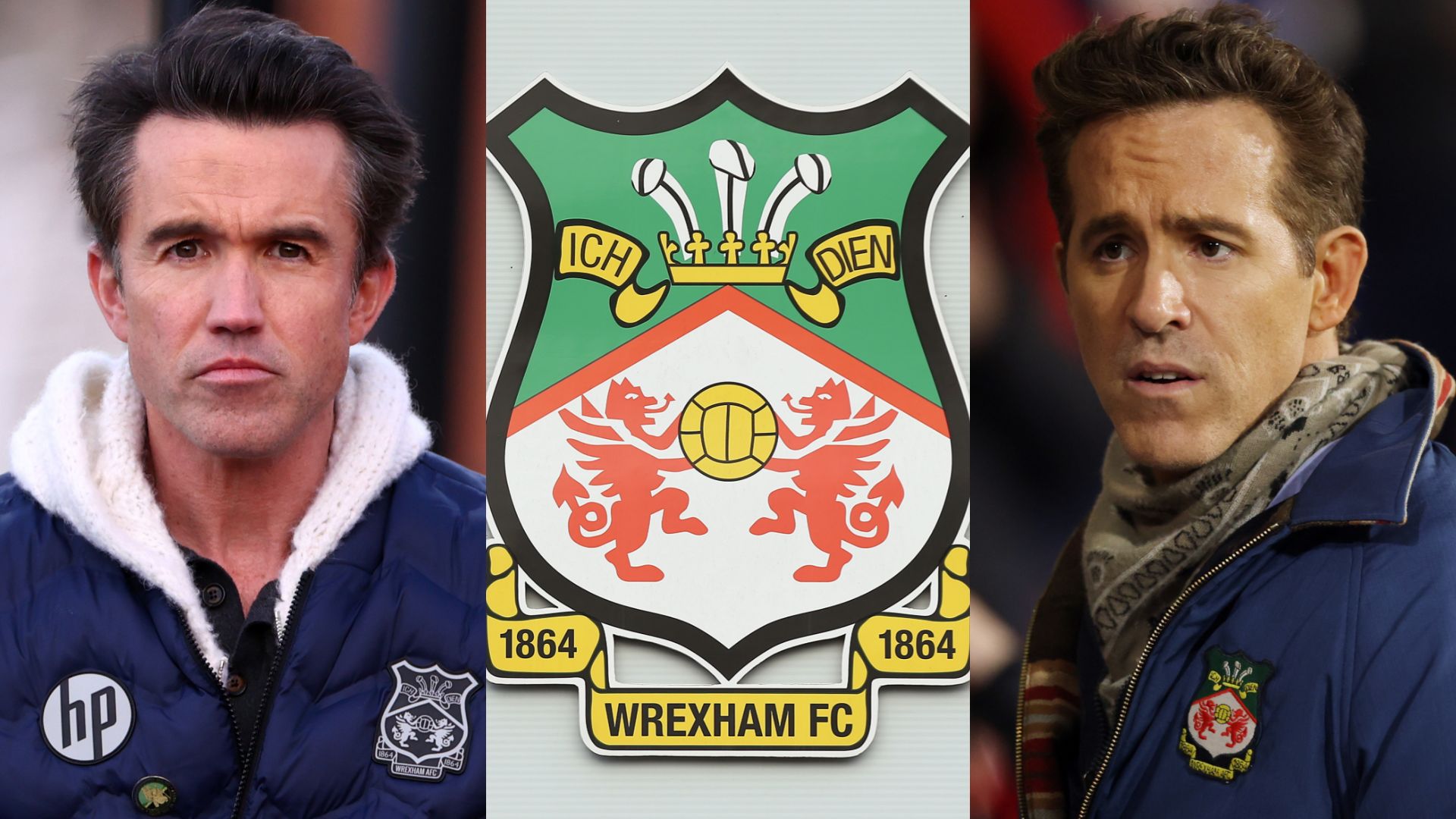 Ryan Reynolds Rob Mac Wrexham crest general