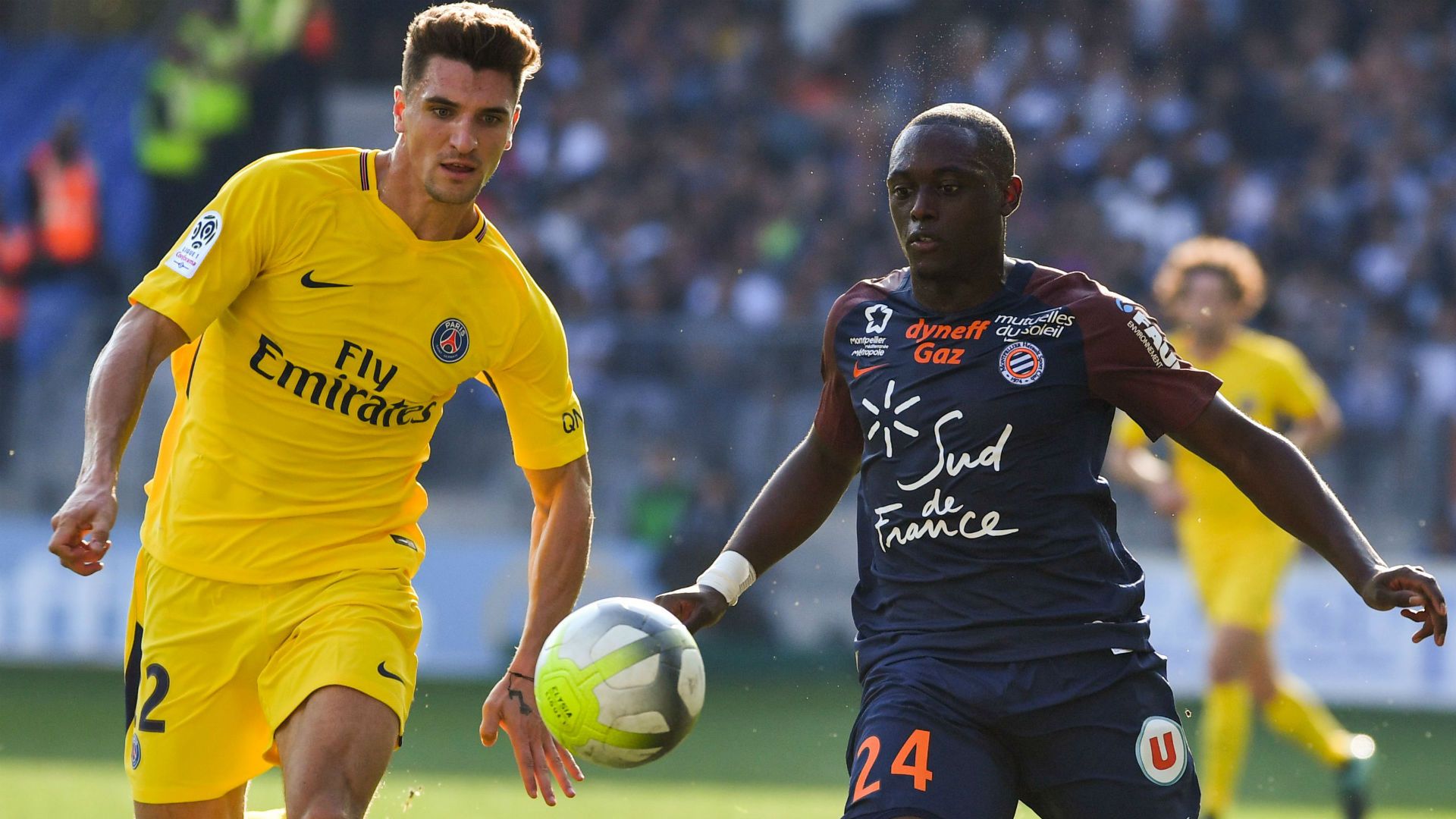 Thomas Meunier Jerome Roussillon Montpellier PSG Ligue 1 23092017