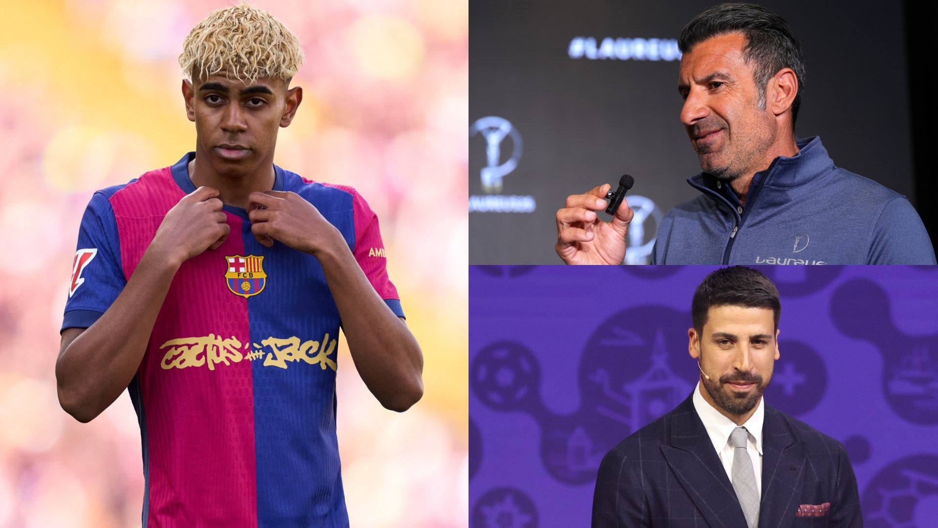 Barcelona wonderkid Lamine Yamal gets surprise Ballon d'Or backing from Real Madrid legends Luis Figo & Sami Khedira | Goal.com UK