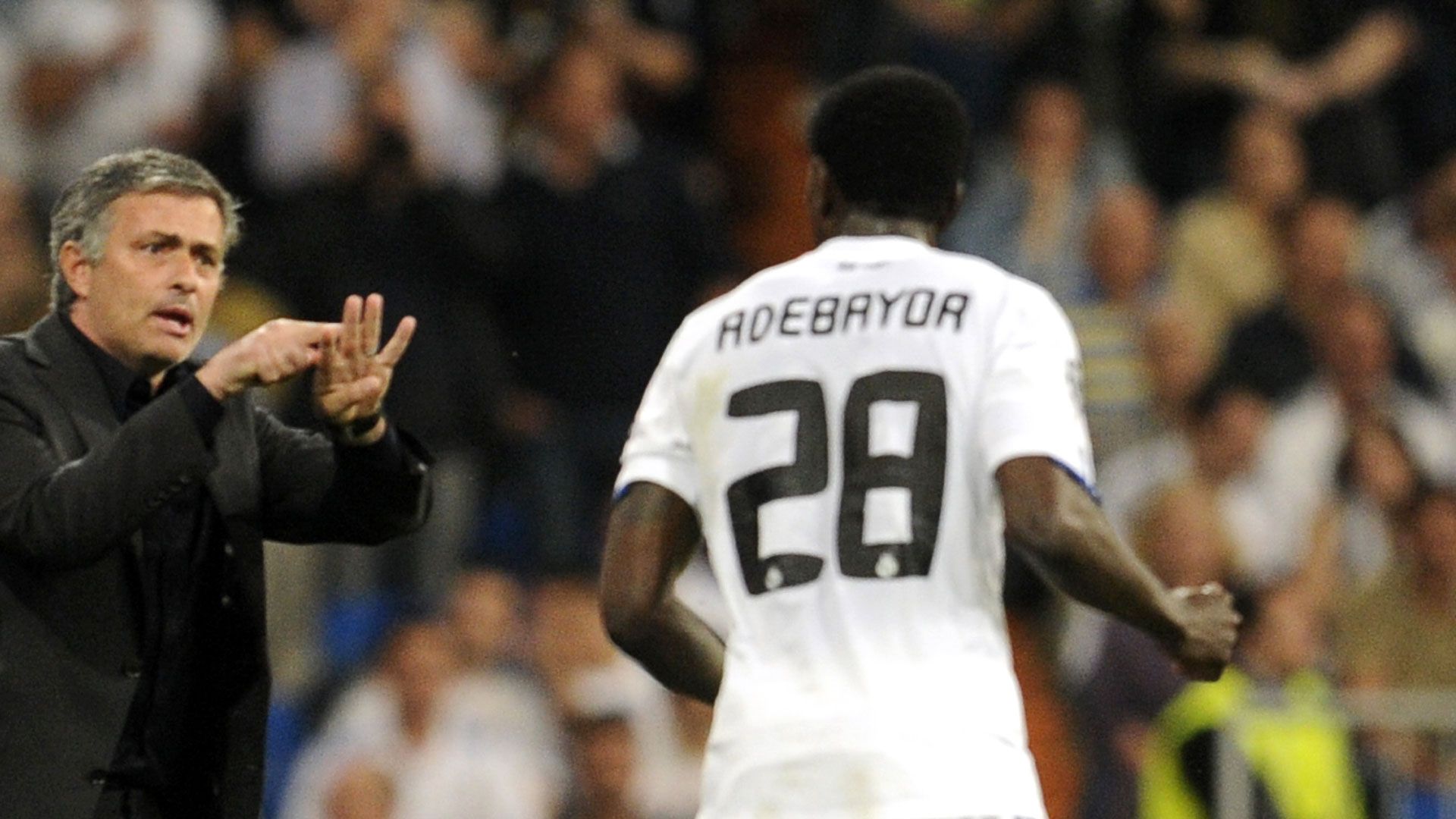 Real Madrid Jose Mourinho Emmanuel Adebayor