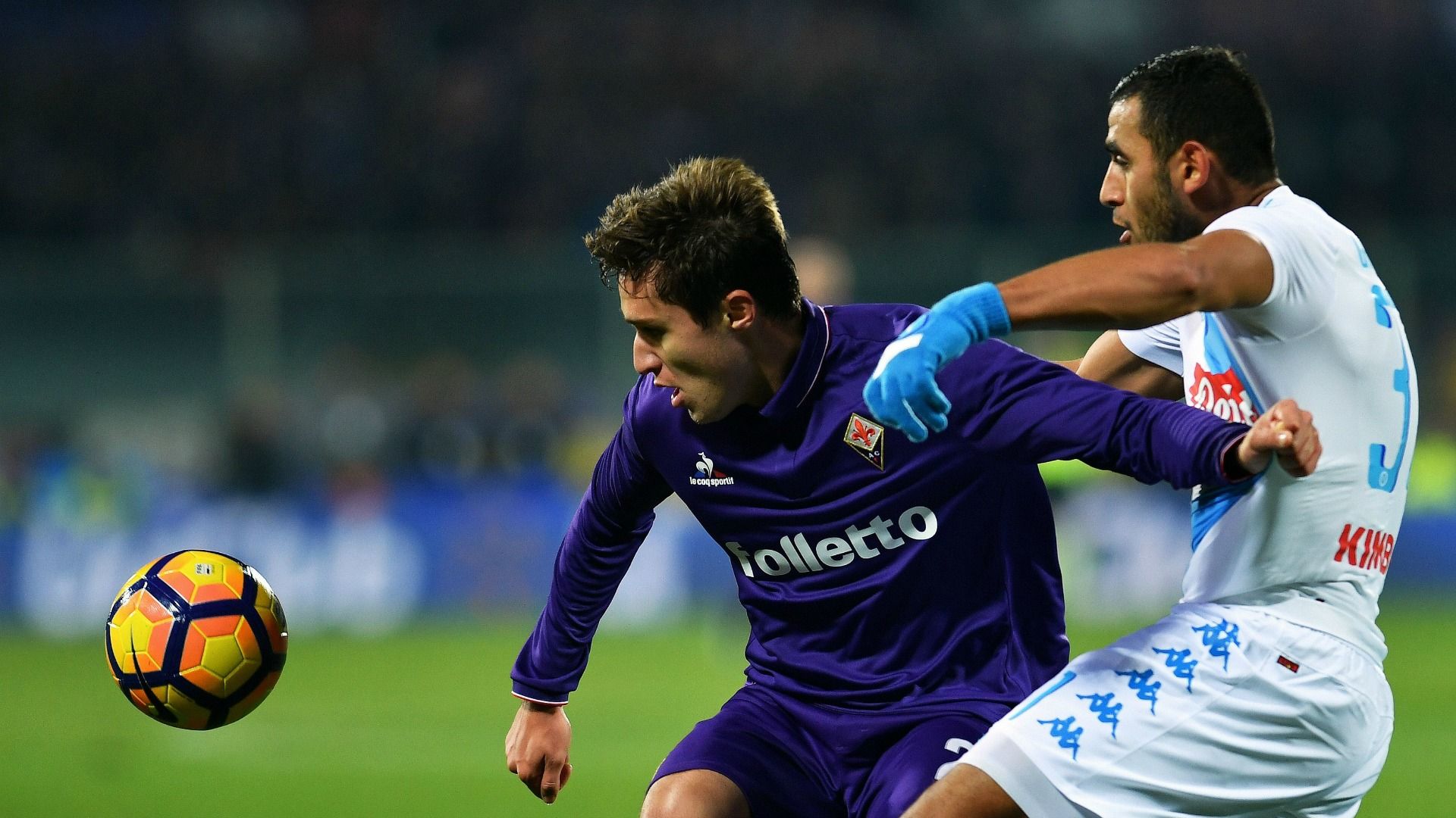 Federico Chiesa Faouzi Ghoulam Fiorentina Napoli Serie A