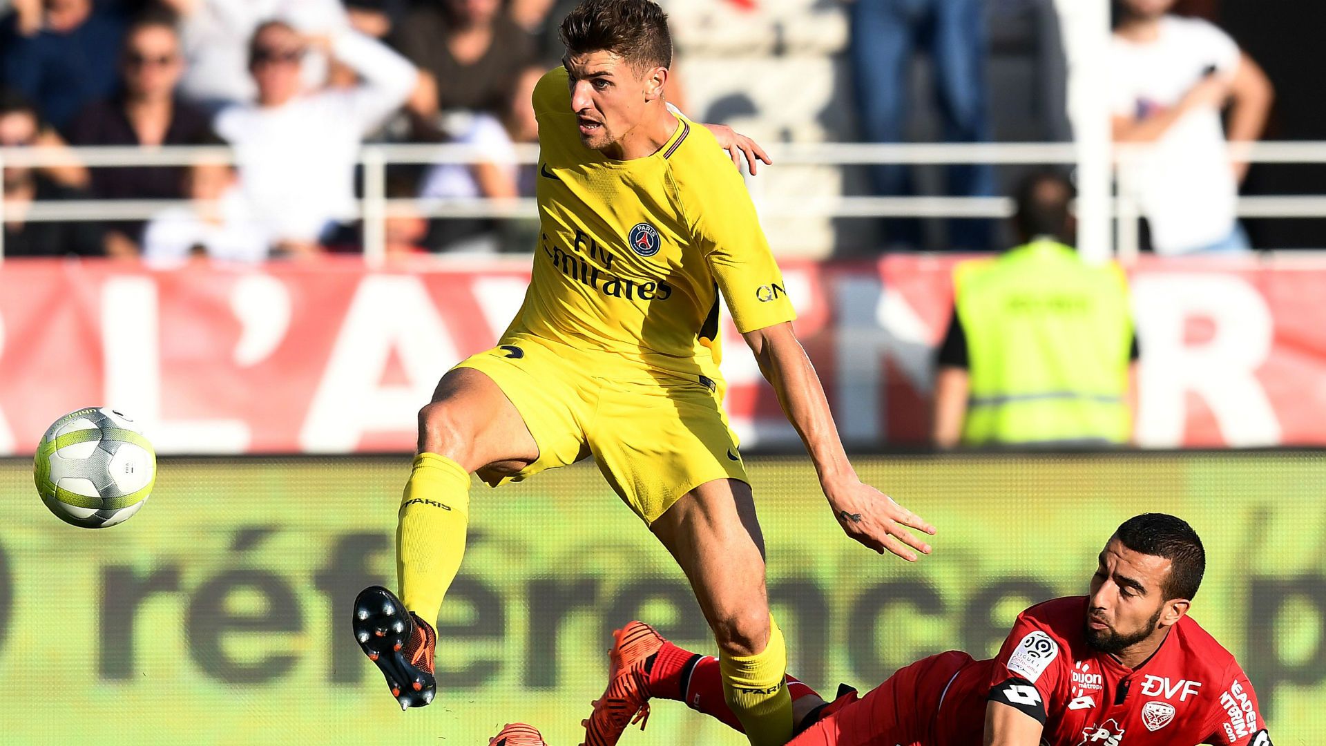 Thomas Meunier Naim Sliti Dijon PSG Ligue 1 14102017