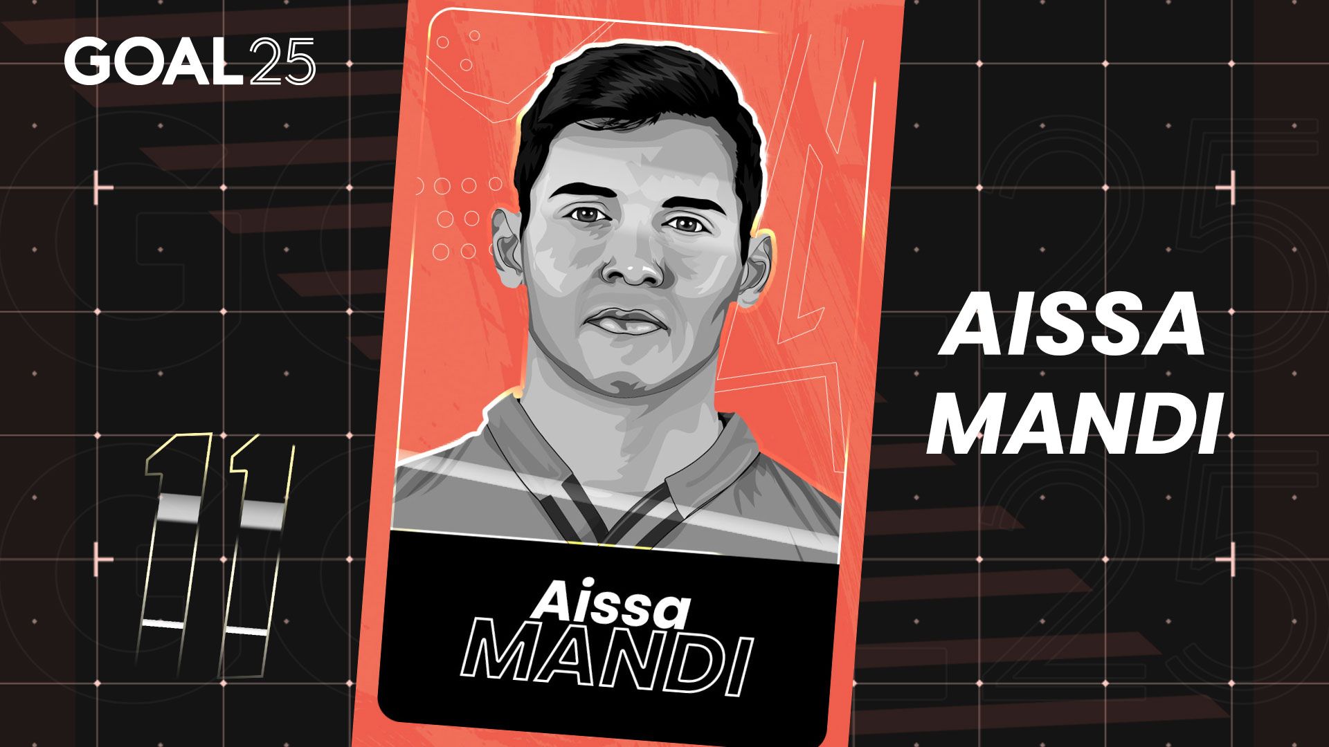 GOAL 25 2021 GFX #11 AISSA MANDI VILLARREAL ALGERIA