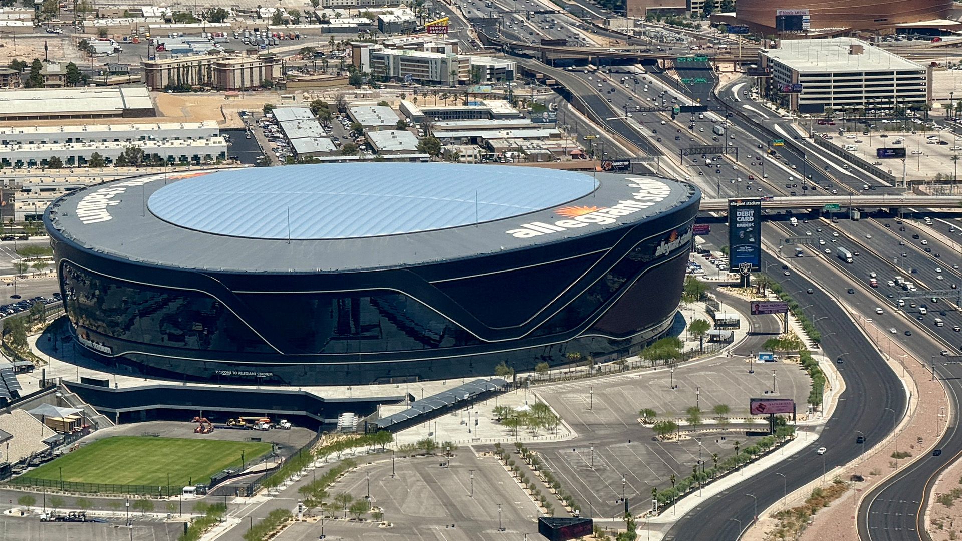 Allegiant Stadium outside view