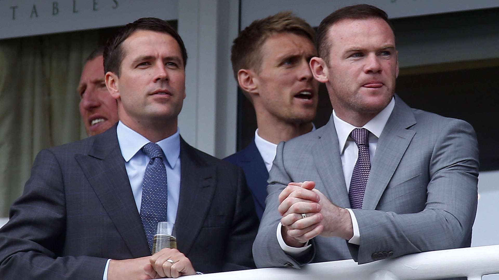 ONLY GERMANY Wayne Rooney Michael Owen Chester Horse Racing 2012