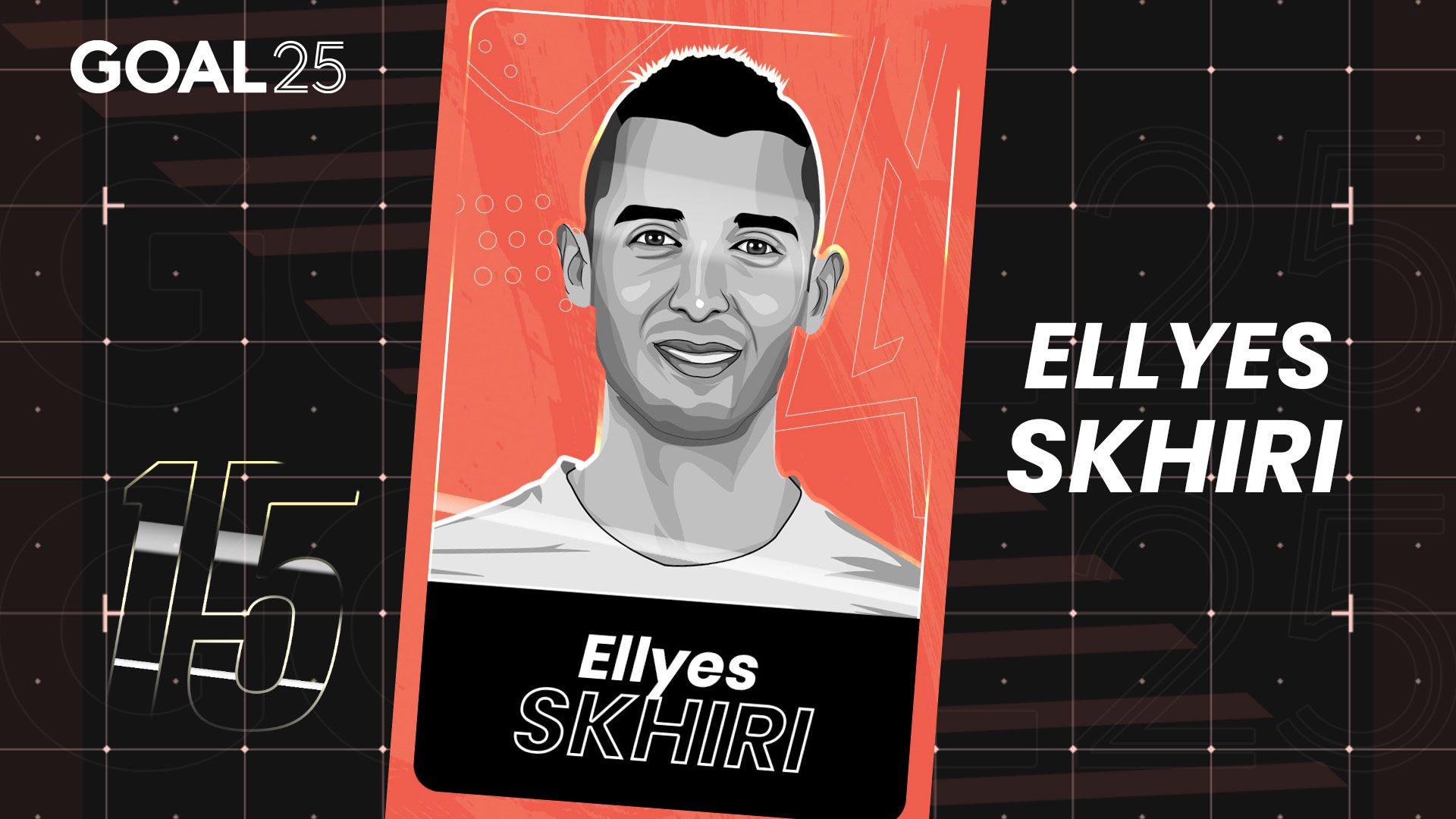 GOAL 25 2021 GFX #15 ELLYES SKHIRI 1. FC KOLN TUNISIA