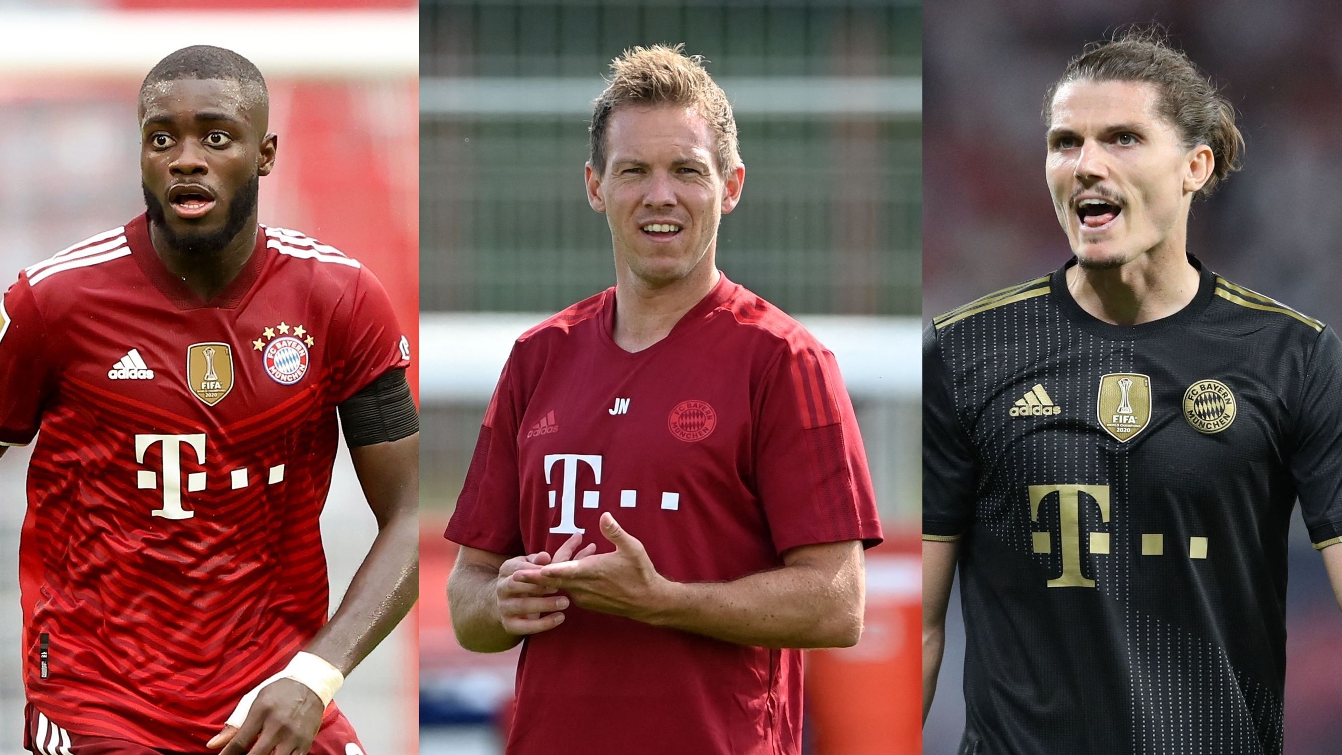 Dayot Upamecano&Julian Nagelsmann&Marcel Sabitze