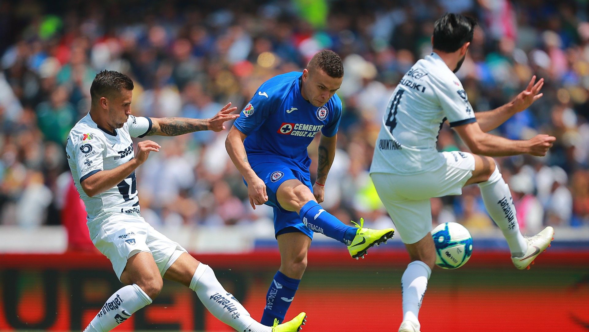 Pumas Cruz Azul Cabecita Rodríguez Luis Quintana
