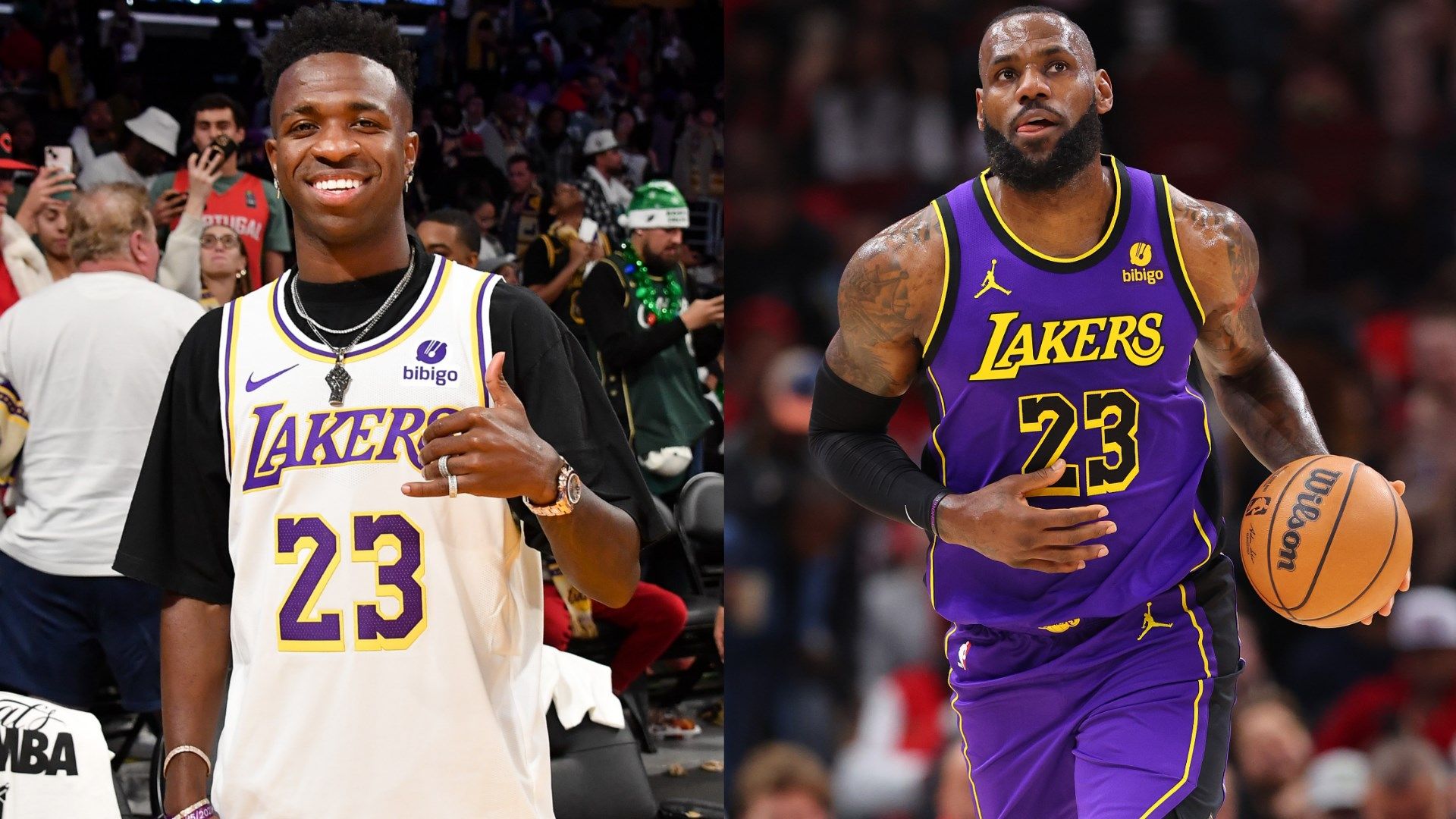 Vinicius Jr Lebron James split