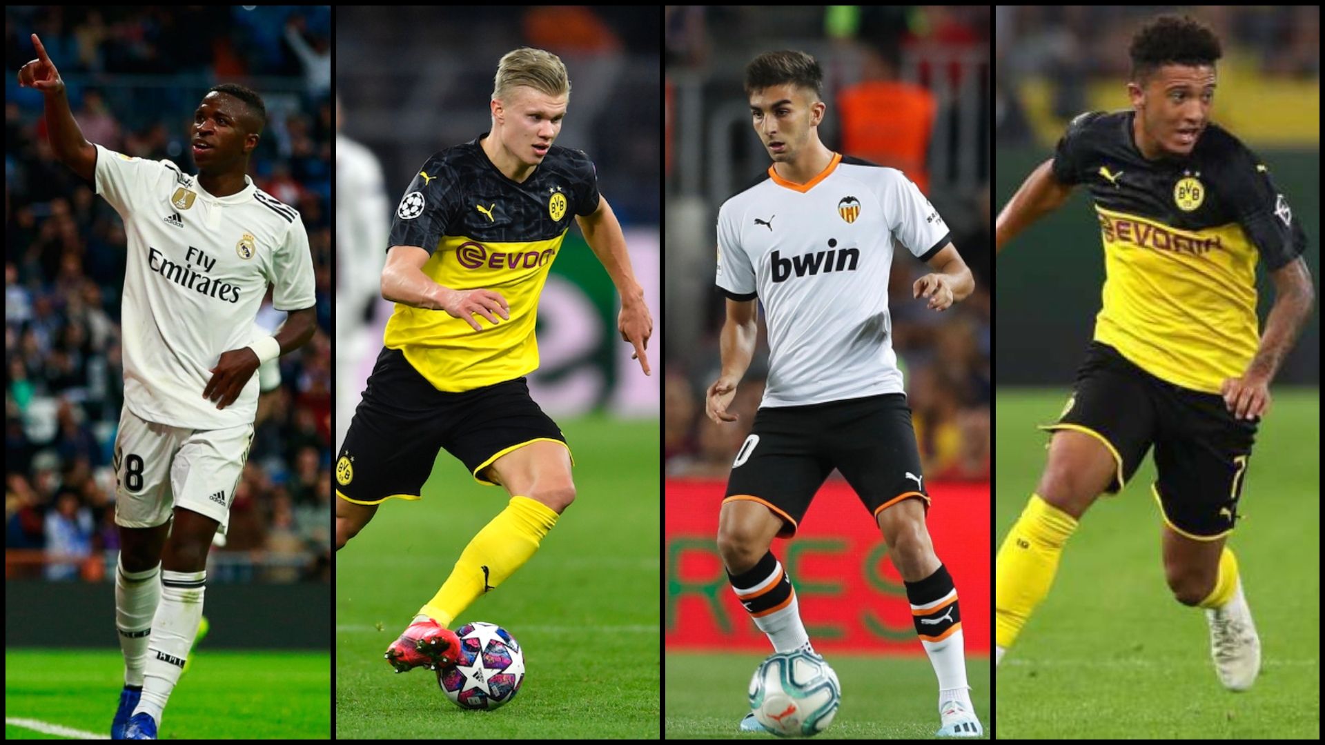 Vinicius Haaland Sancho Ferran Torres