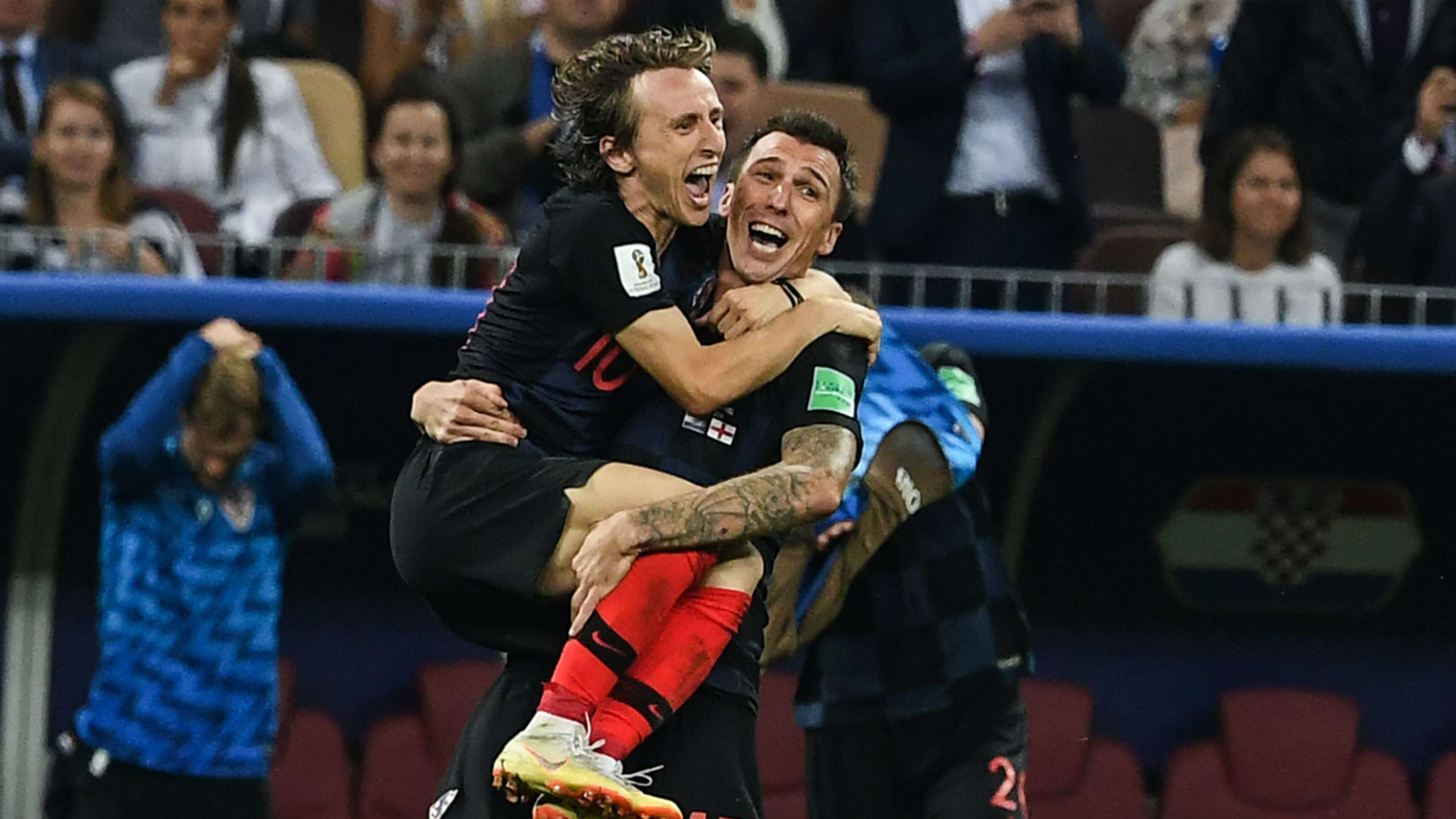 Luka Modric Mario Mandzukic Croatia World Cup 2018