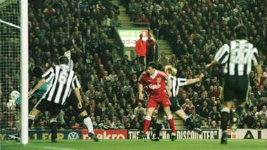 Robbie Fowler opens the scoring for Liverpool