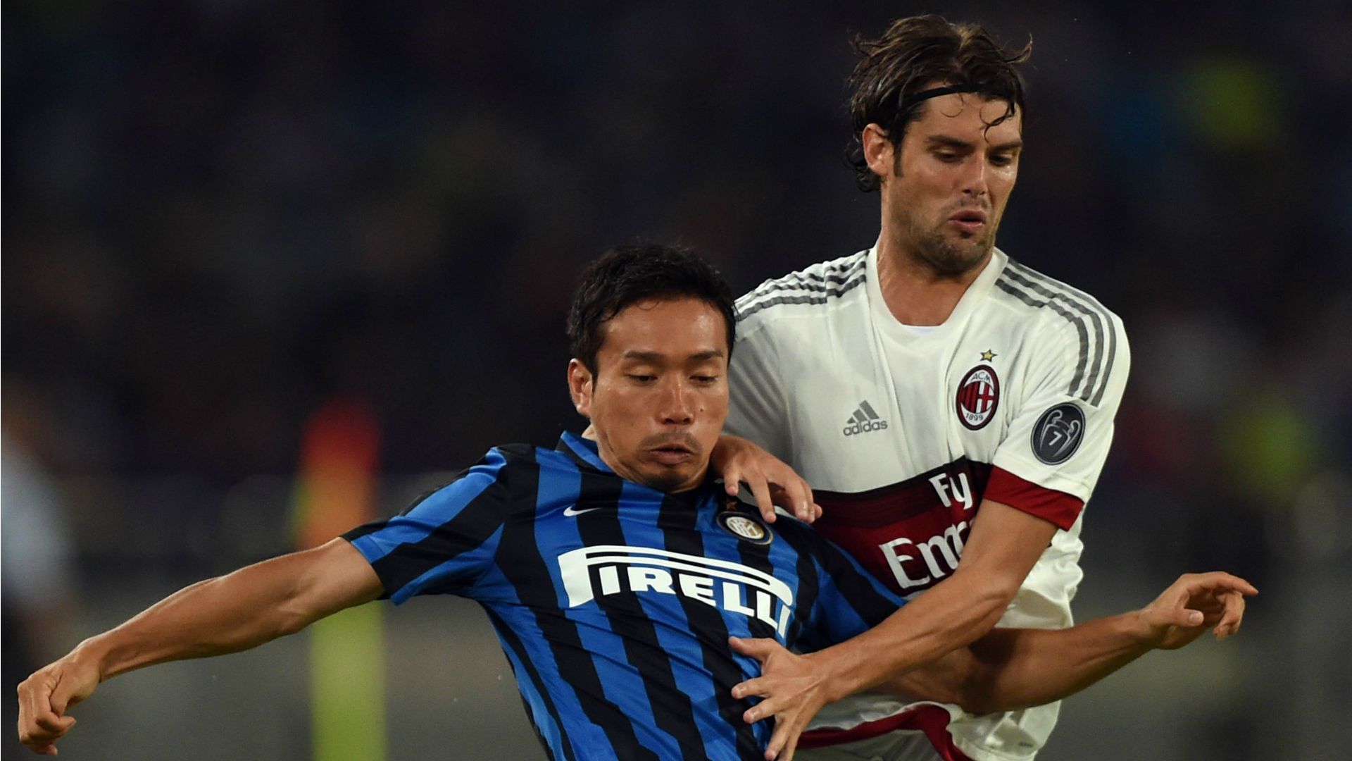 Yuto Nagatomo Andrea Poli Milan Inter friendly match 25072015