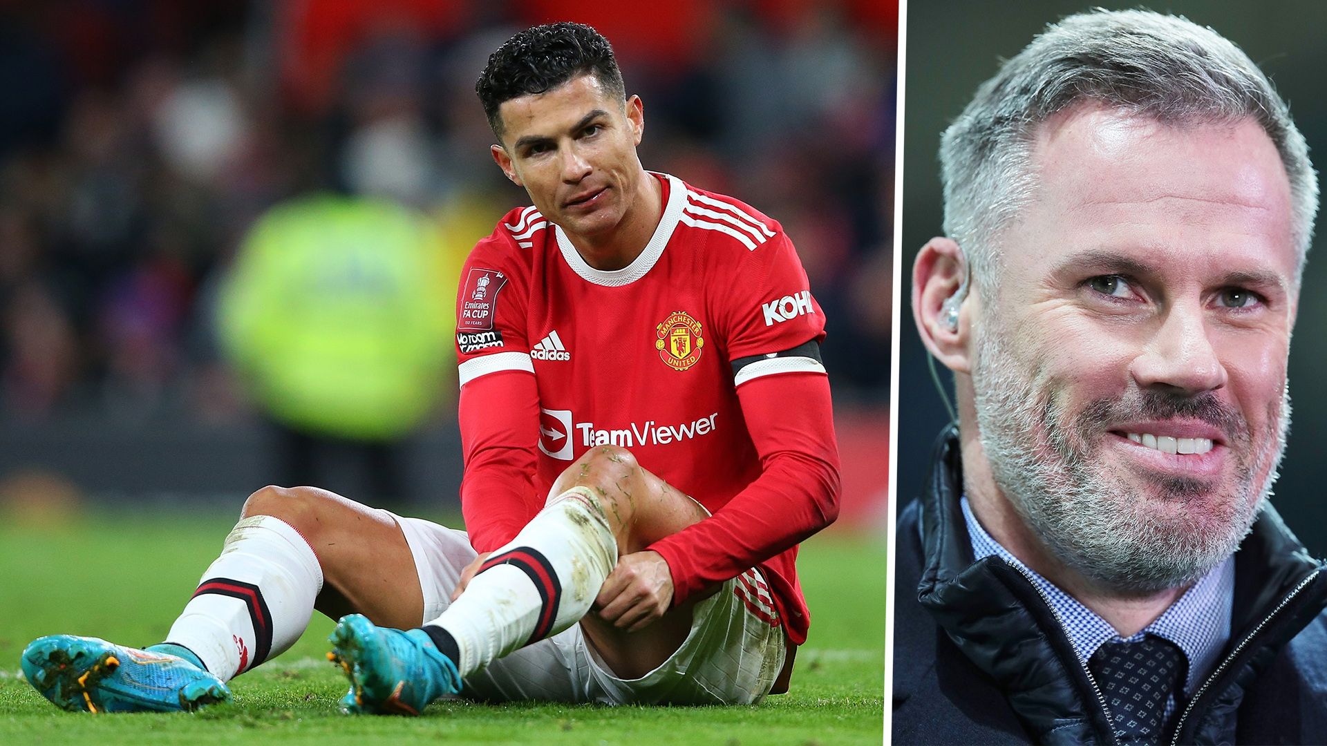 Cristiano Ronaldo Jamie Carragher Man Utd 2021-22