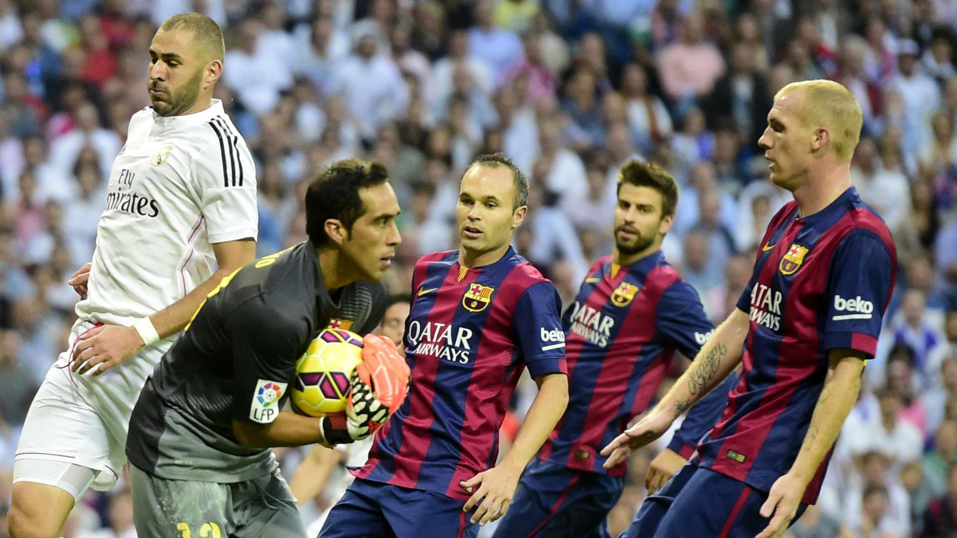 Claudio Bravo Real Madrid Barcelona El Clasico La Liga 10252014