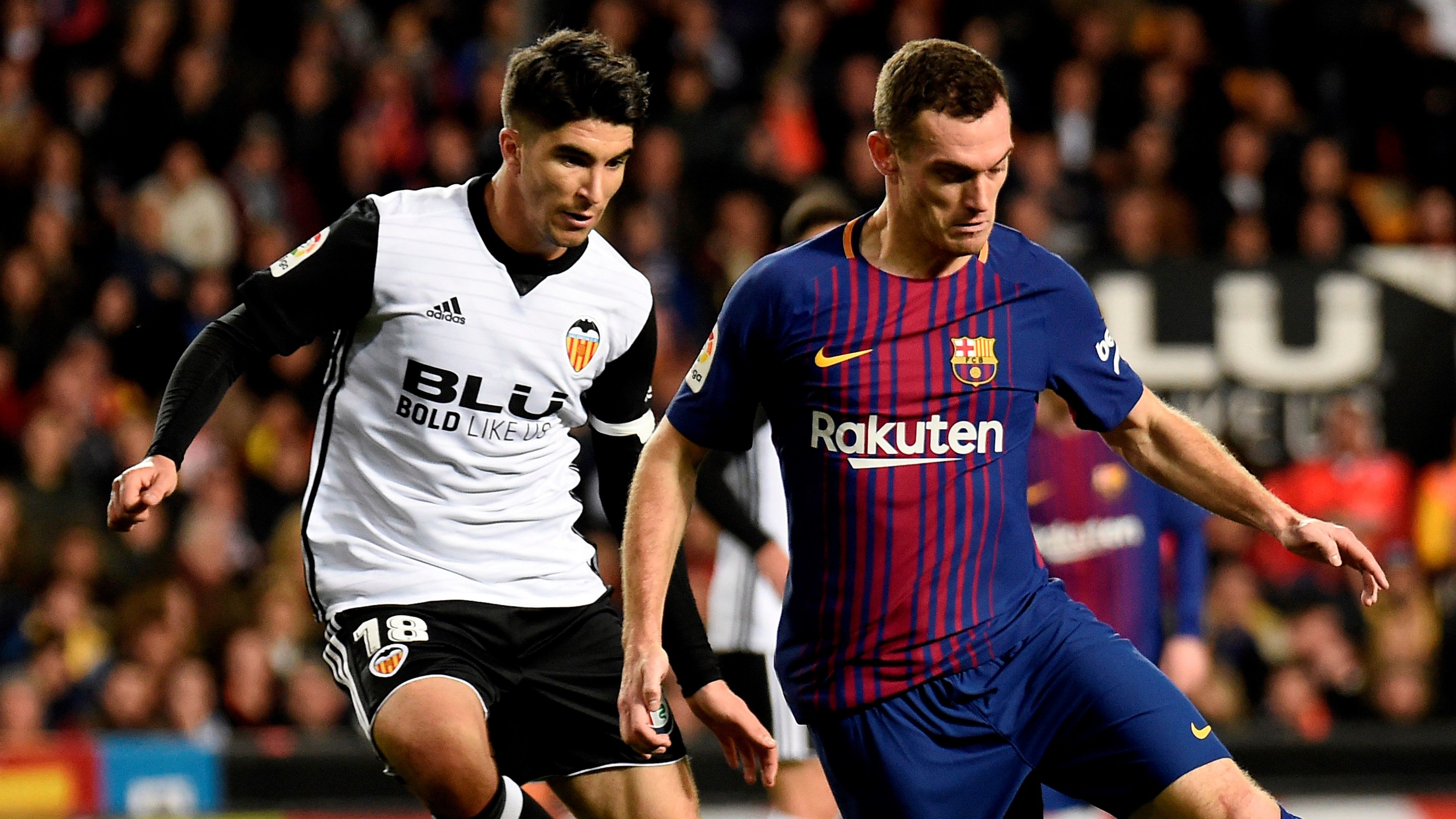 Thomas Vermaelen Carlos Soler Valencia Barcelona LaLiga 26112017