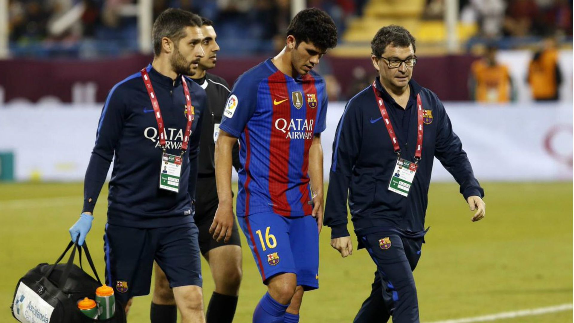 Carles Aleña Al Ahli Barcelona friendly