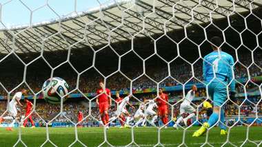 Thibaut Courtois Belgium Algeria FIFA World Cup 2014